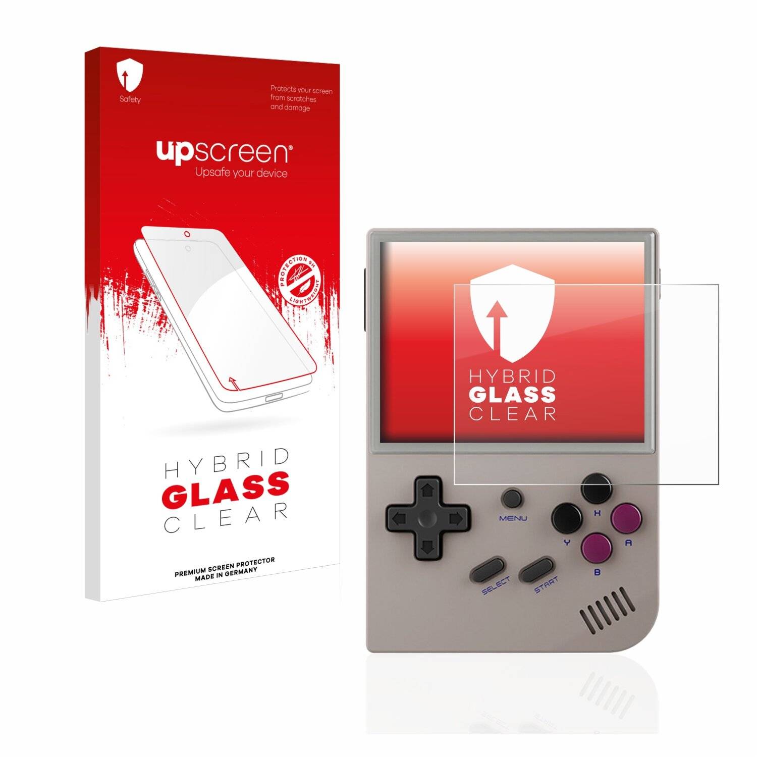 upscreen Hybrid Glass Clear Premium Schutzglas Folie für Anbernic