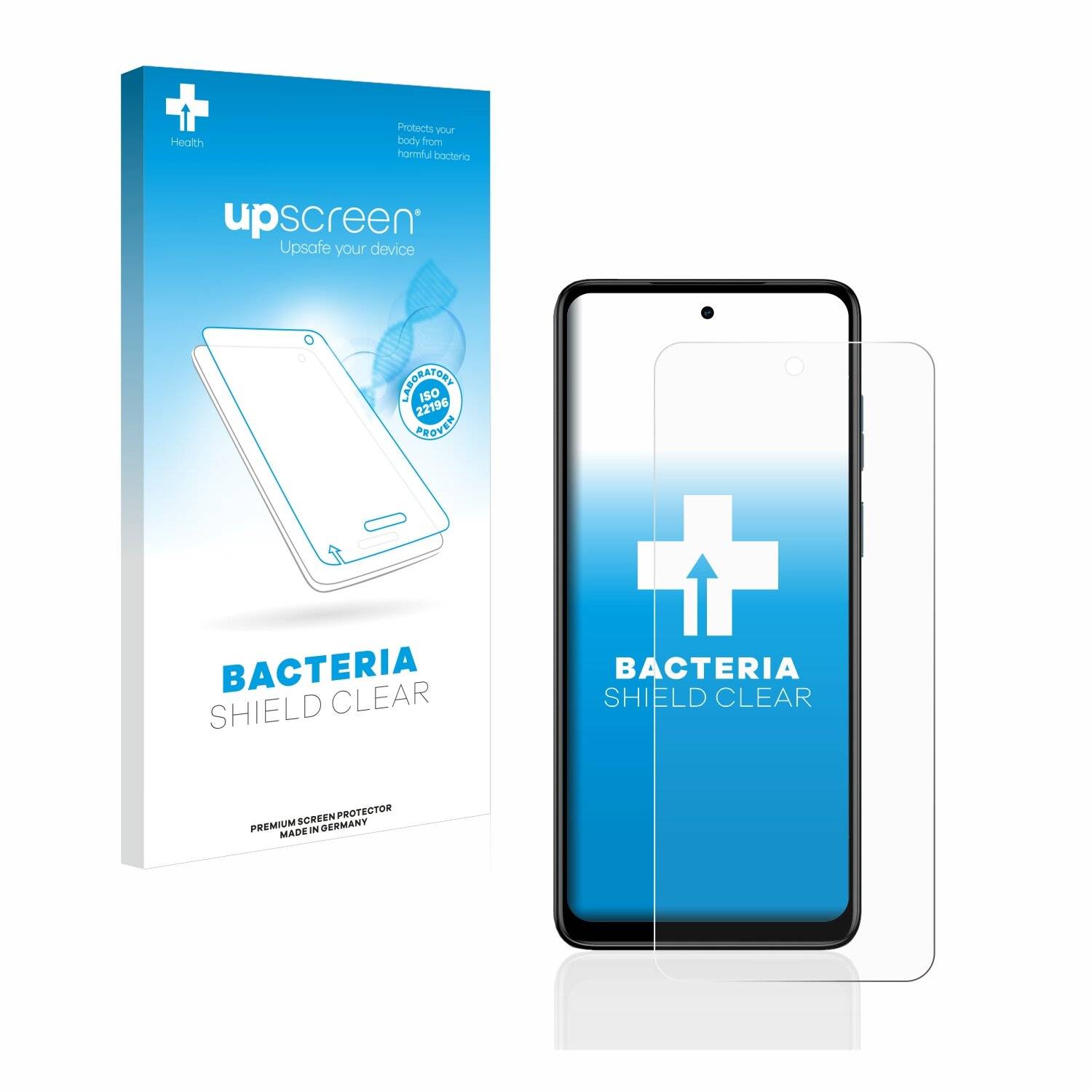 upscreen Bacteria Shield Clear Premium Antibakterielle Displayschutzfolie für Motorola Moto