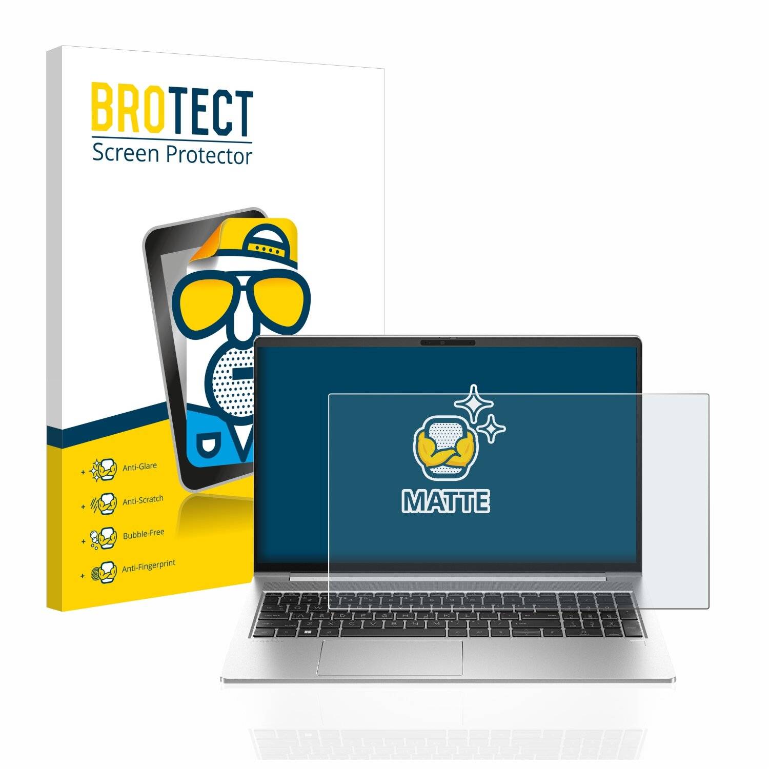 BROTECT Matte Displayschutzfolie für HP ProBook 450 G10 - Entspiegelt,