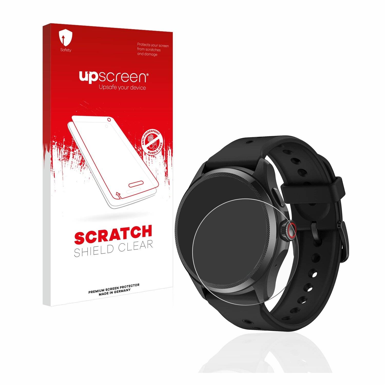 upscreen Scratch Shield Clear Premium Displayschutzfolie für Mobvoi TicWatch Pro