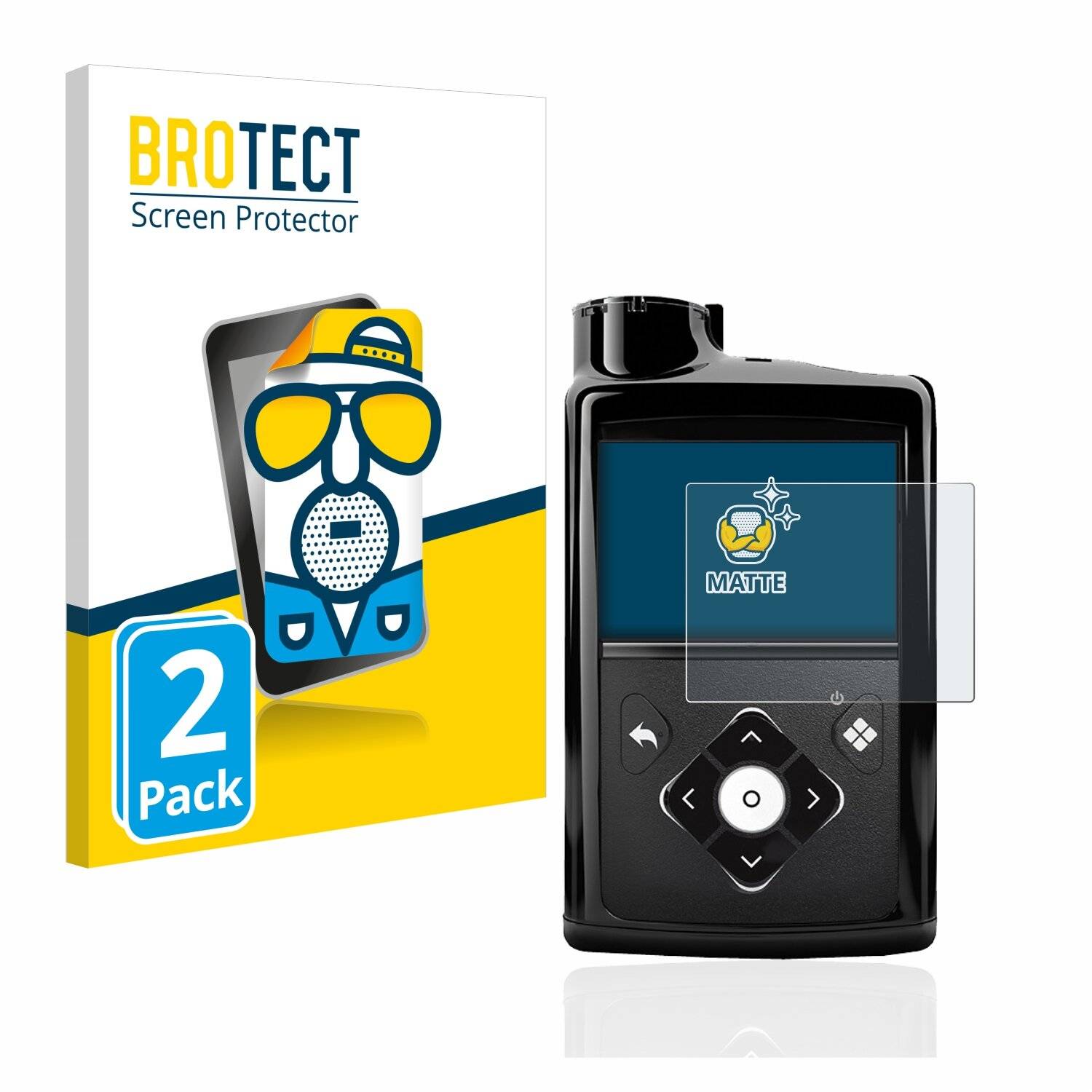 2x BROTECT Matte Displayschutzfolie für Medtronic Minimed 770G - Entspiegelt,