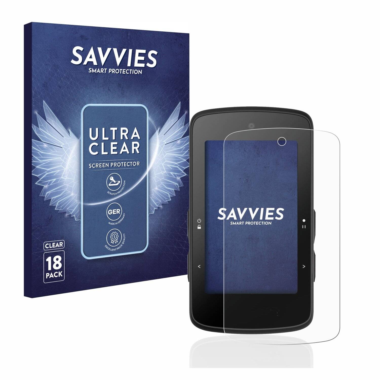 18x Savvies SU75 Displayschutzfolie für Bryton Rider 750