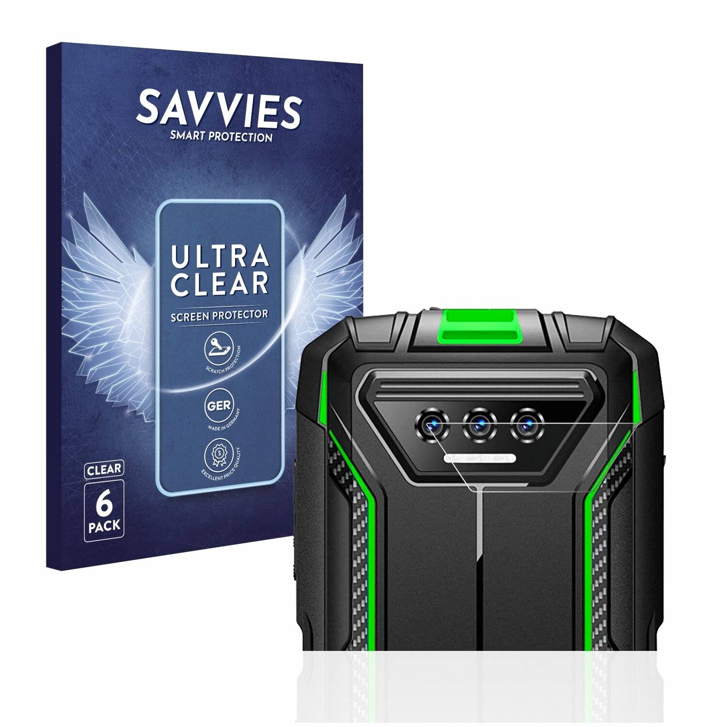 6x Savvies SU75 Displayschutzfolie für Doogee S41 Pro (NUR