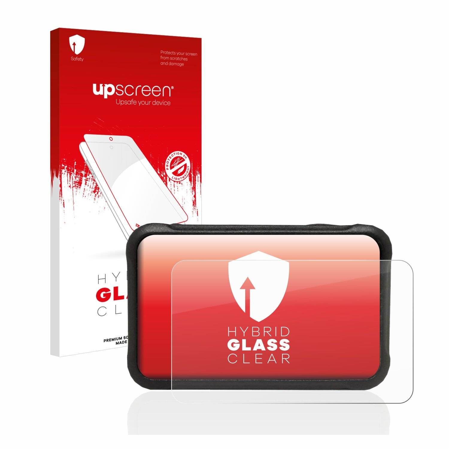 upscreen Hybrid Glass Clear Premium Schutzglas Folie für Unitech