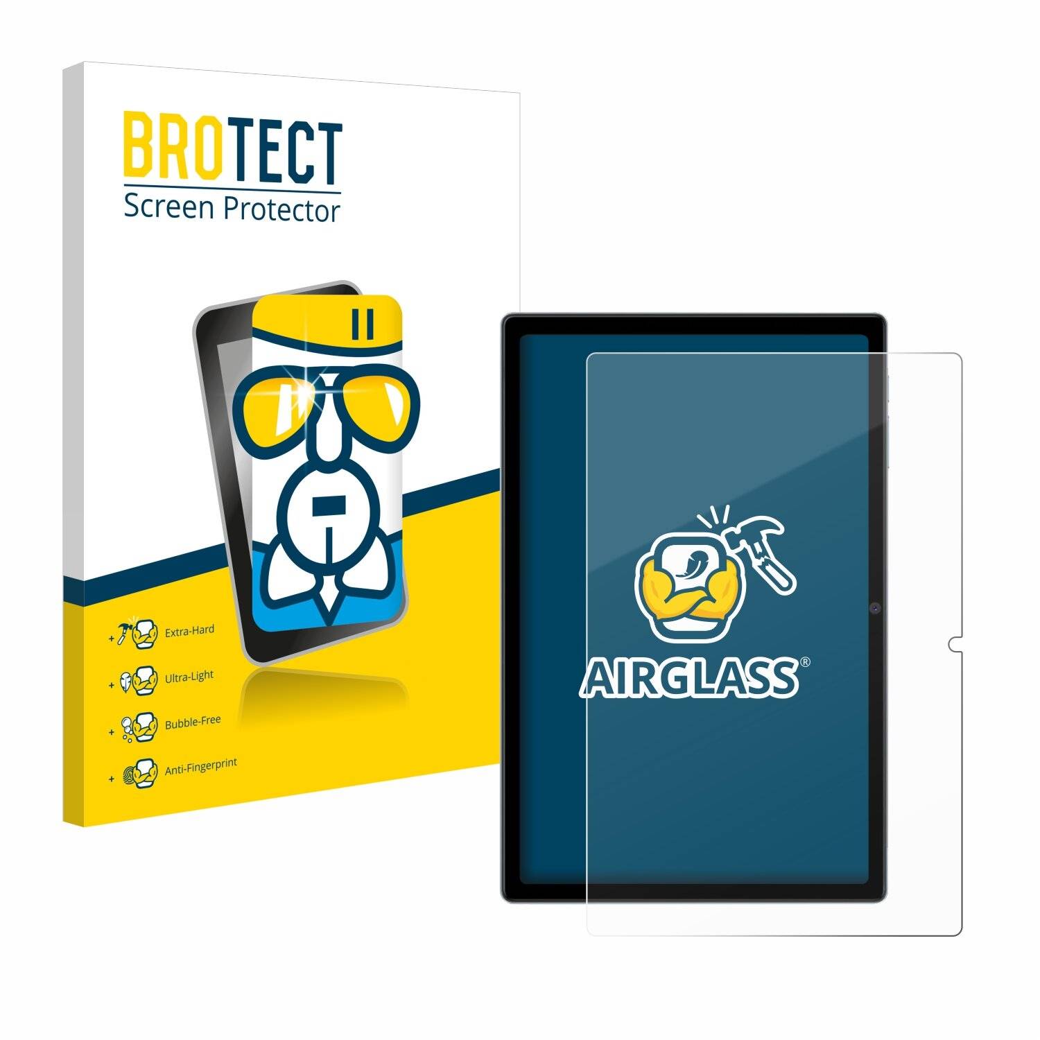 BROTECT AirGlass Schutzglas Folie für Blackview Tab 15 Pro