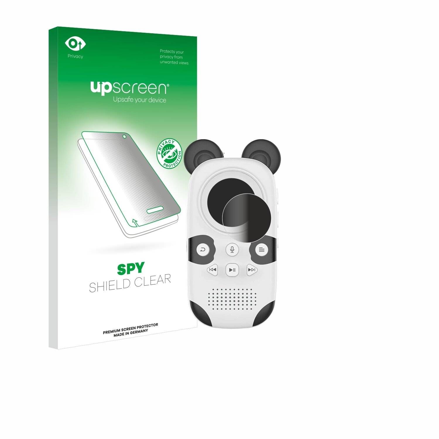 upscreen Spy Shield Clear Premium Blickschutzfolie für Ruizu Cute Panda