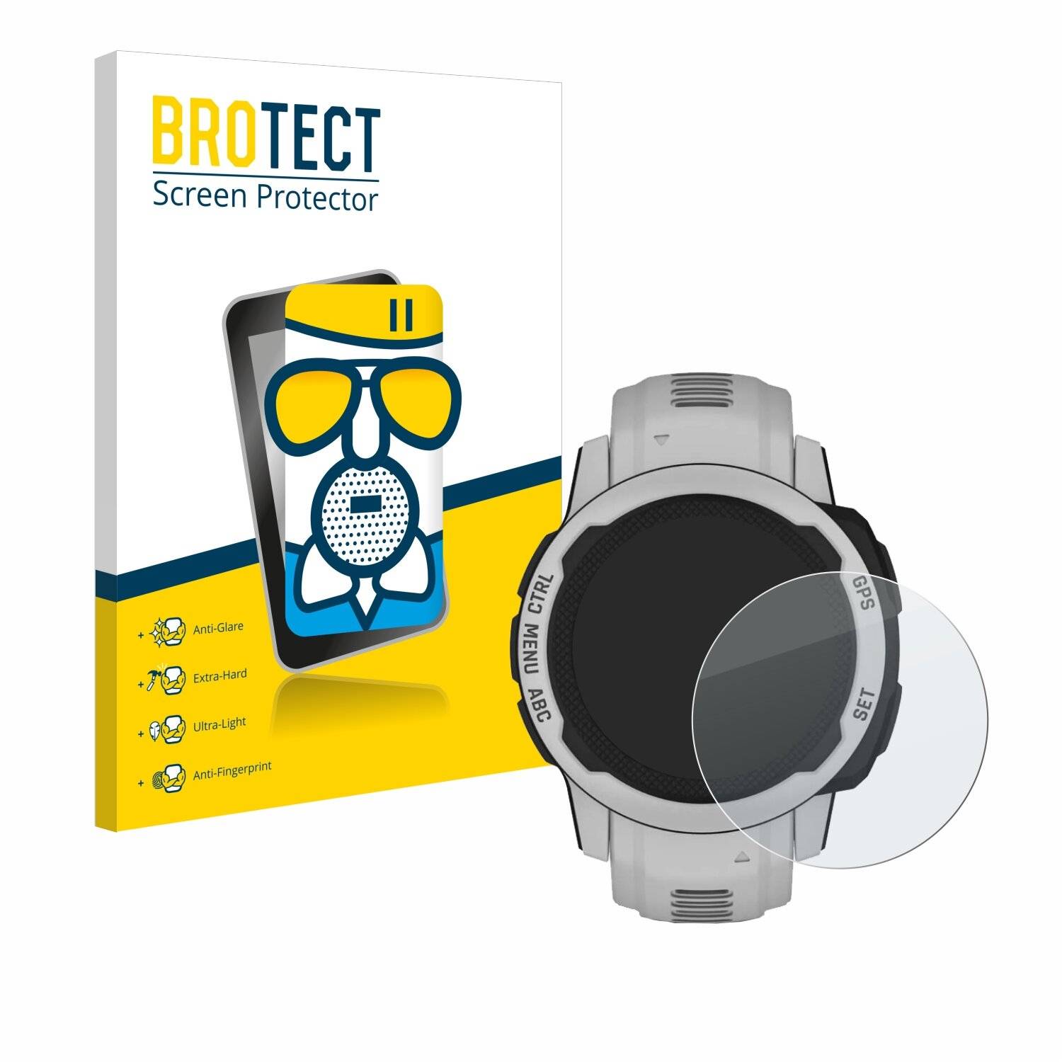 BROTECT AirGlass Matte Schutzglas Folie für Garmin Instinct 2S Solar (40