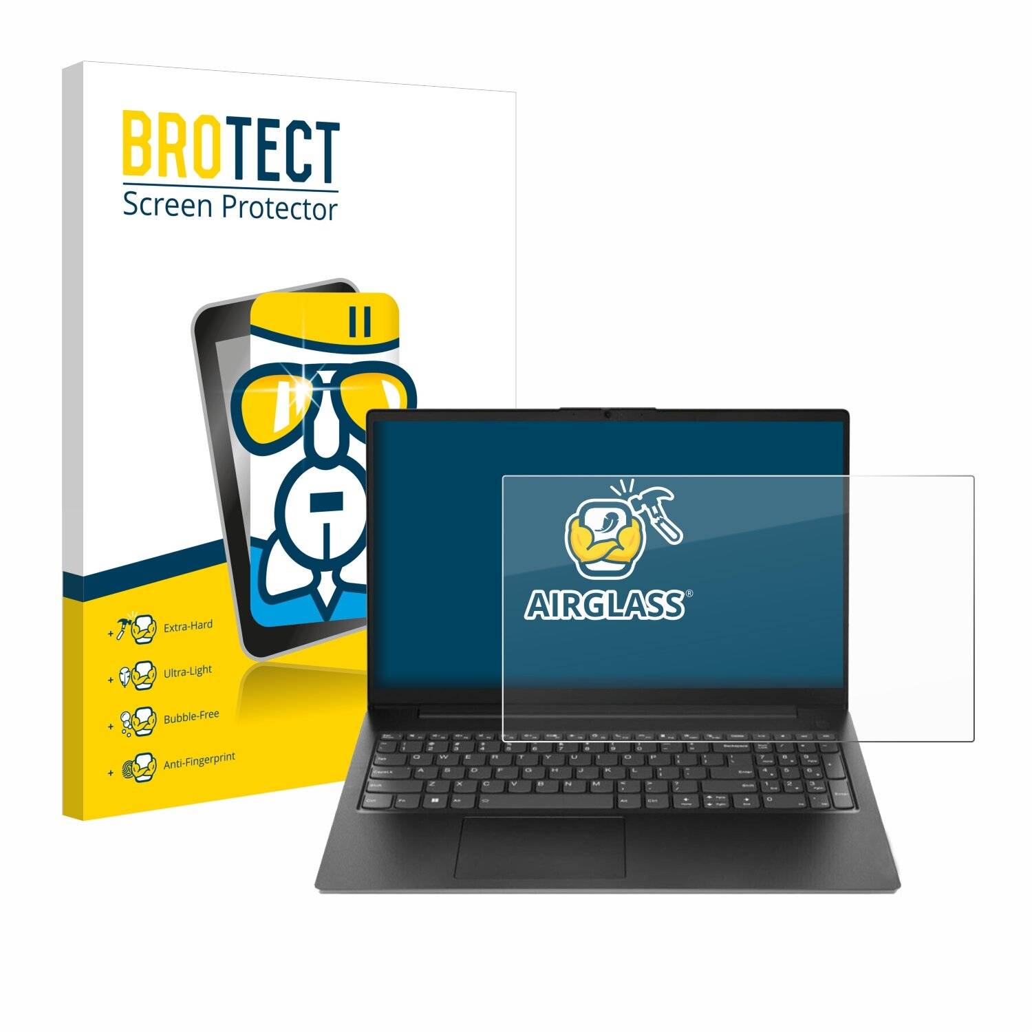 BROTECT AirGlass Schutzglas Folie für Lenovo V15 G4