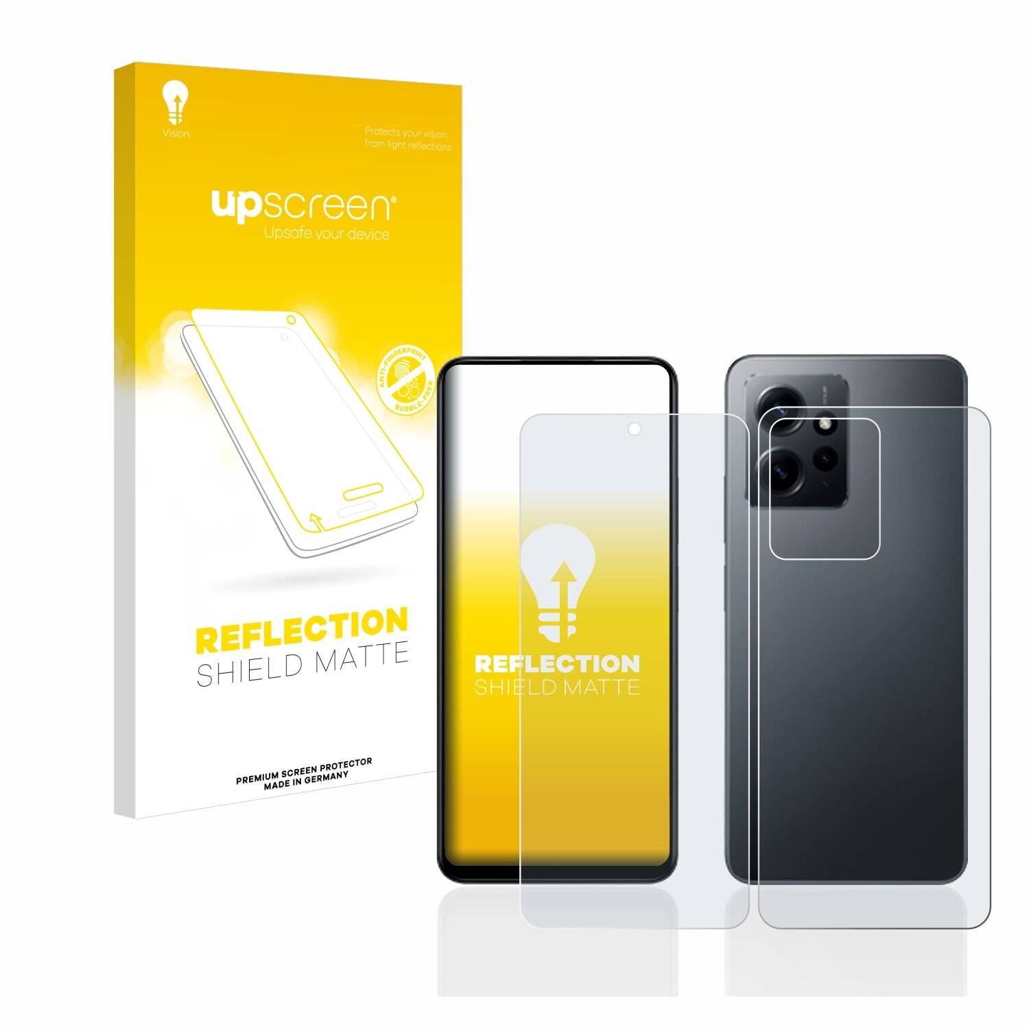 upscreen Reflection Shield Matte Premium Displayschutzfolie für Xiaomi Redmi Note 12 4G