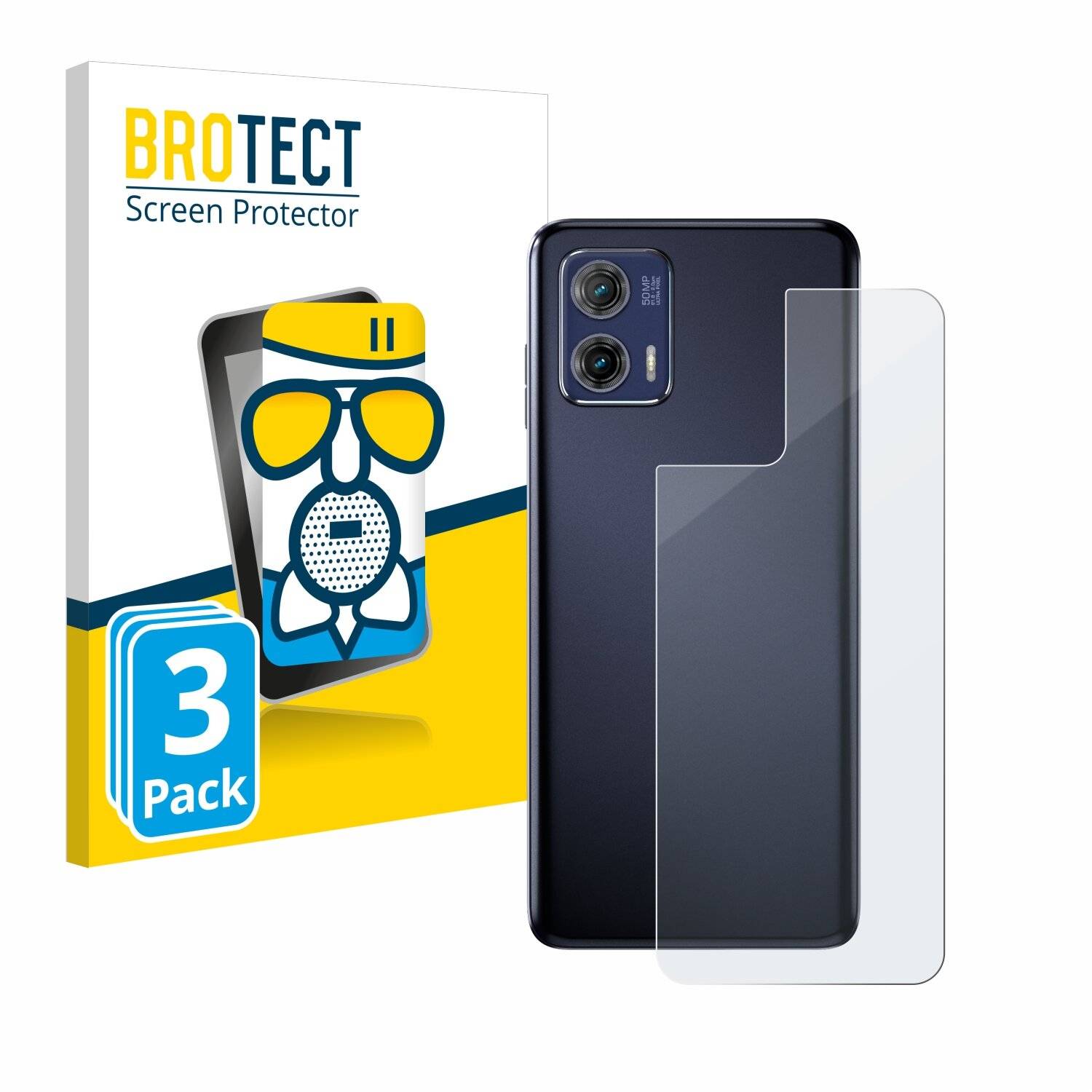 3x BROTECT AirGlass Matte Schutzglas Folie für Motorola Moto G73 5G