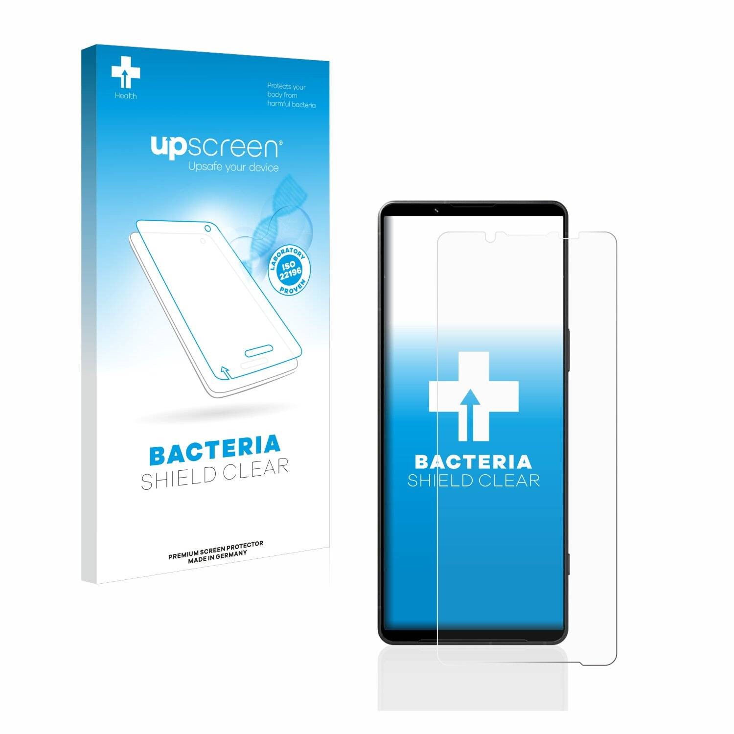 upscreen Bacteria Shield Clear Premium Antibakterielle Displayschutzfolie für Sony Xperia 1
