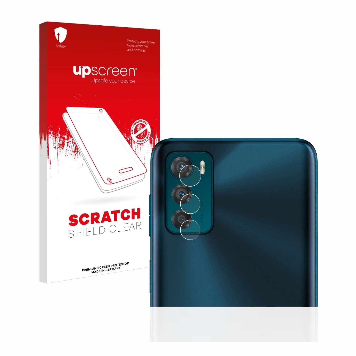 upscreen Scratch Shield Clear Premium Displayschutzfolie für Motorola Moto G42 (NUR