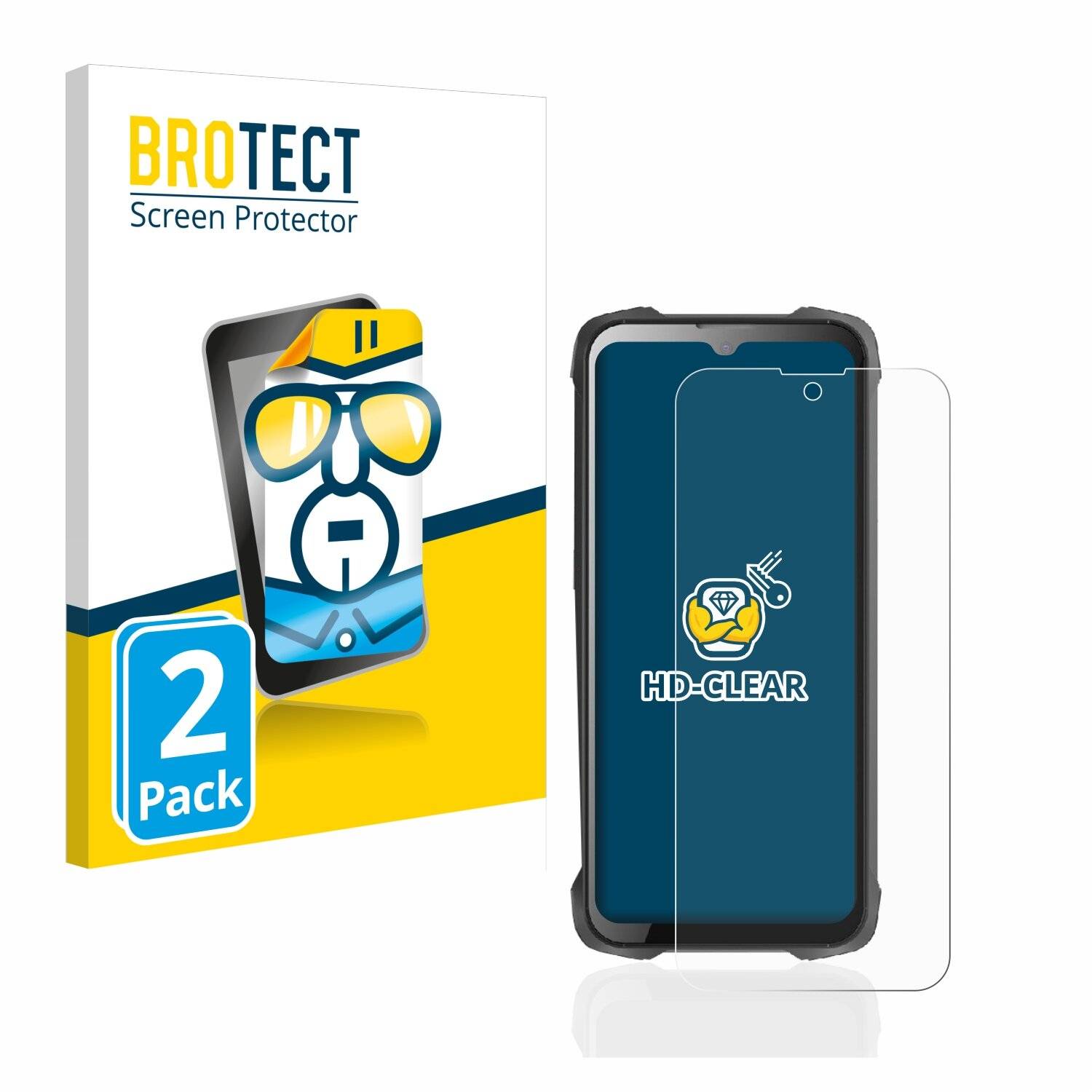 2x BROTECT HD-Clear Displayschutzfolie für Cubot King Kong