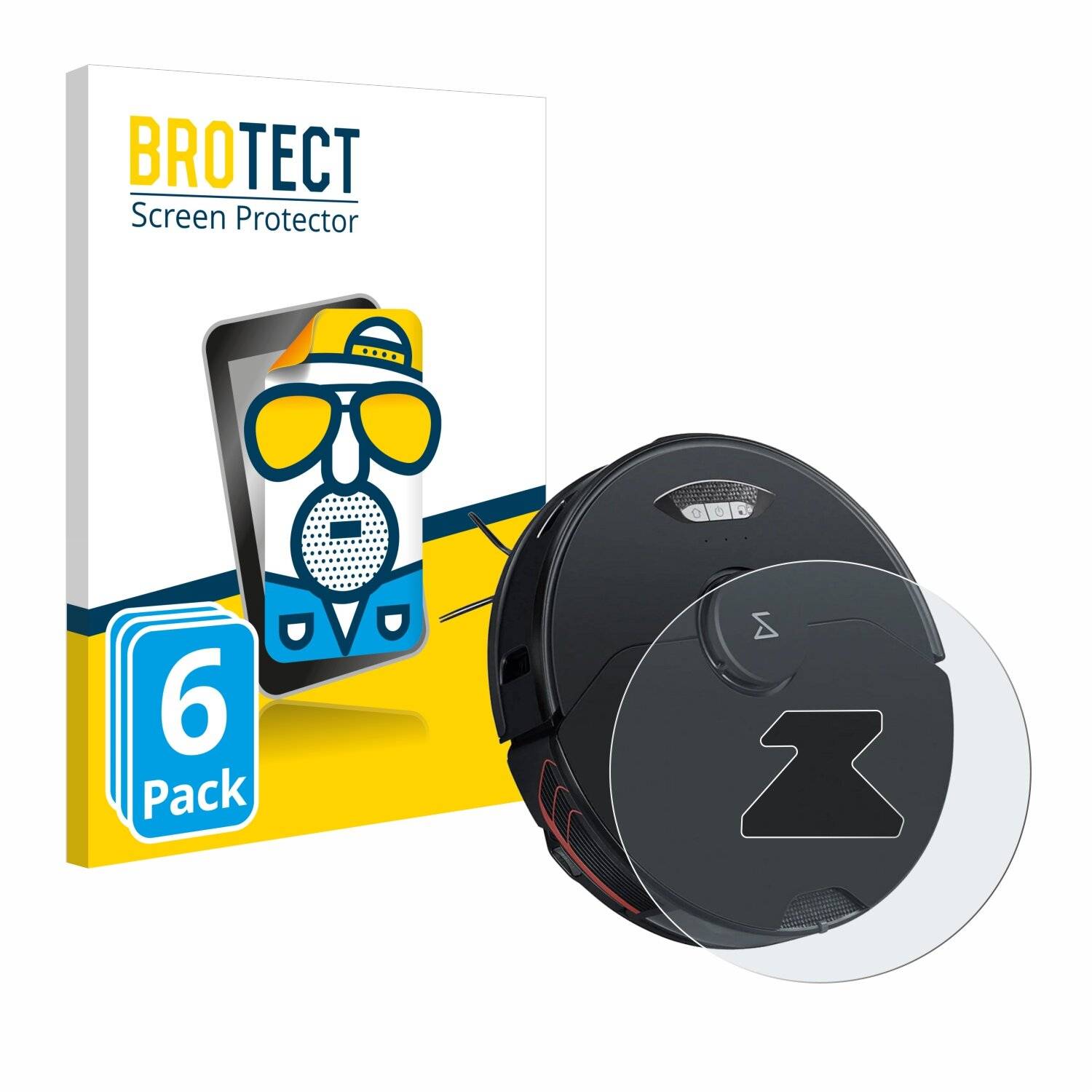 6x BROTECT Matte Displayschutzfolie für Roborock S7 MaxV Lidar Sensor - Entspiegelt,