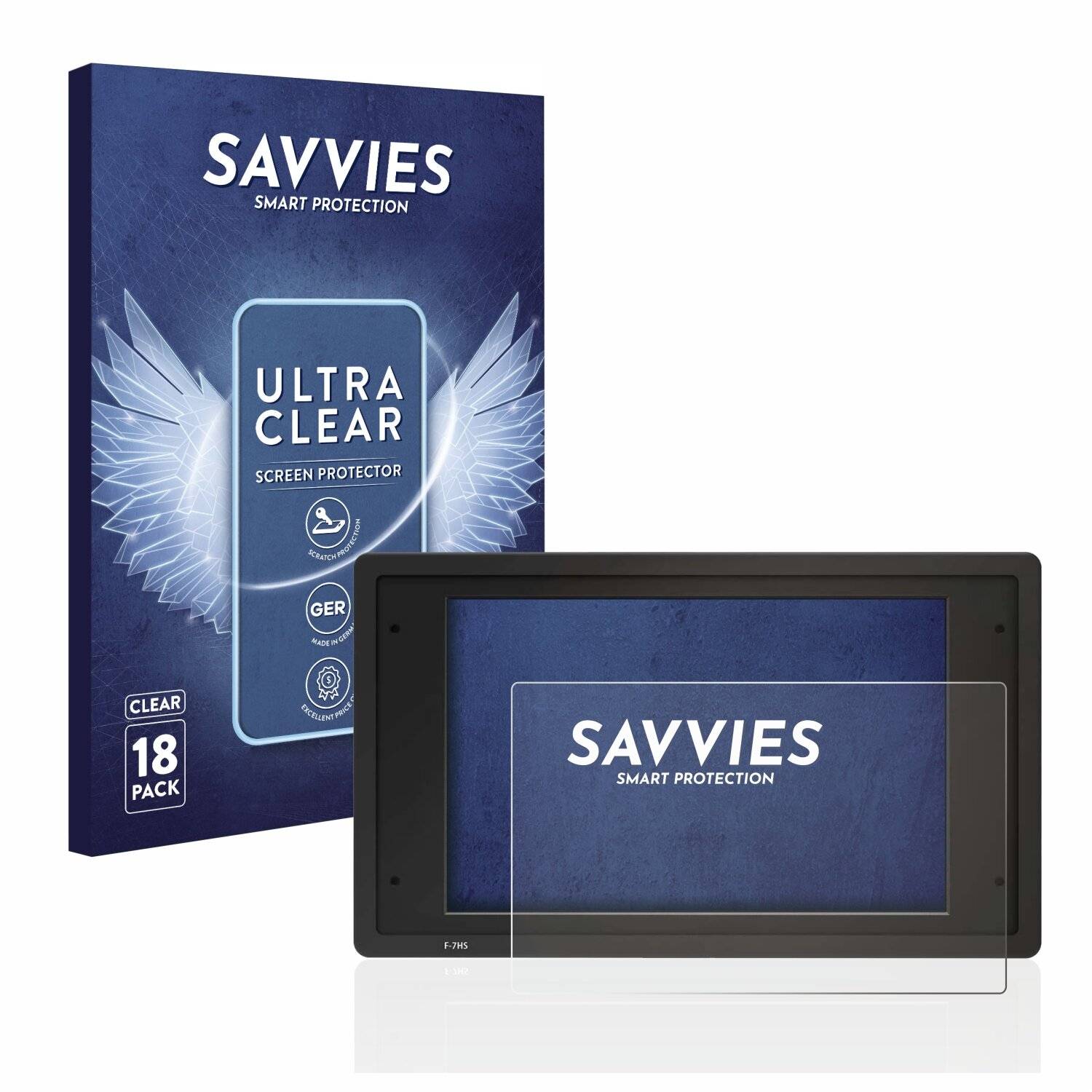 18x Savvies SU75 Displayschutzfolie für TVlogic