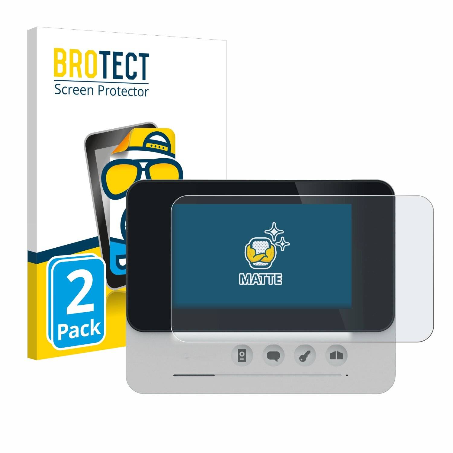 2x BROTECT Matte Displayschutzfolie für Philips WelcomeEye Compact - Entspiegelt,