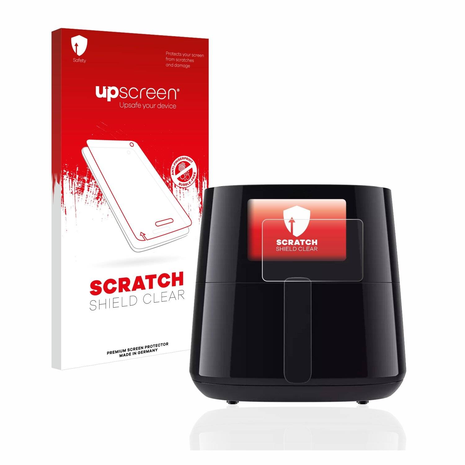 upscreen Scratch Shield Clear Premium Displayschutzfolie für Philips Essential Airfryer XL