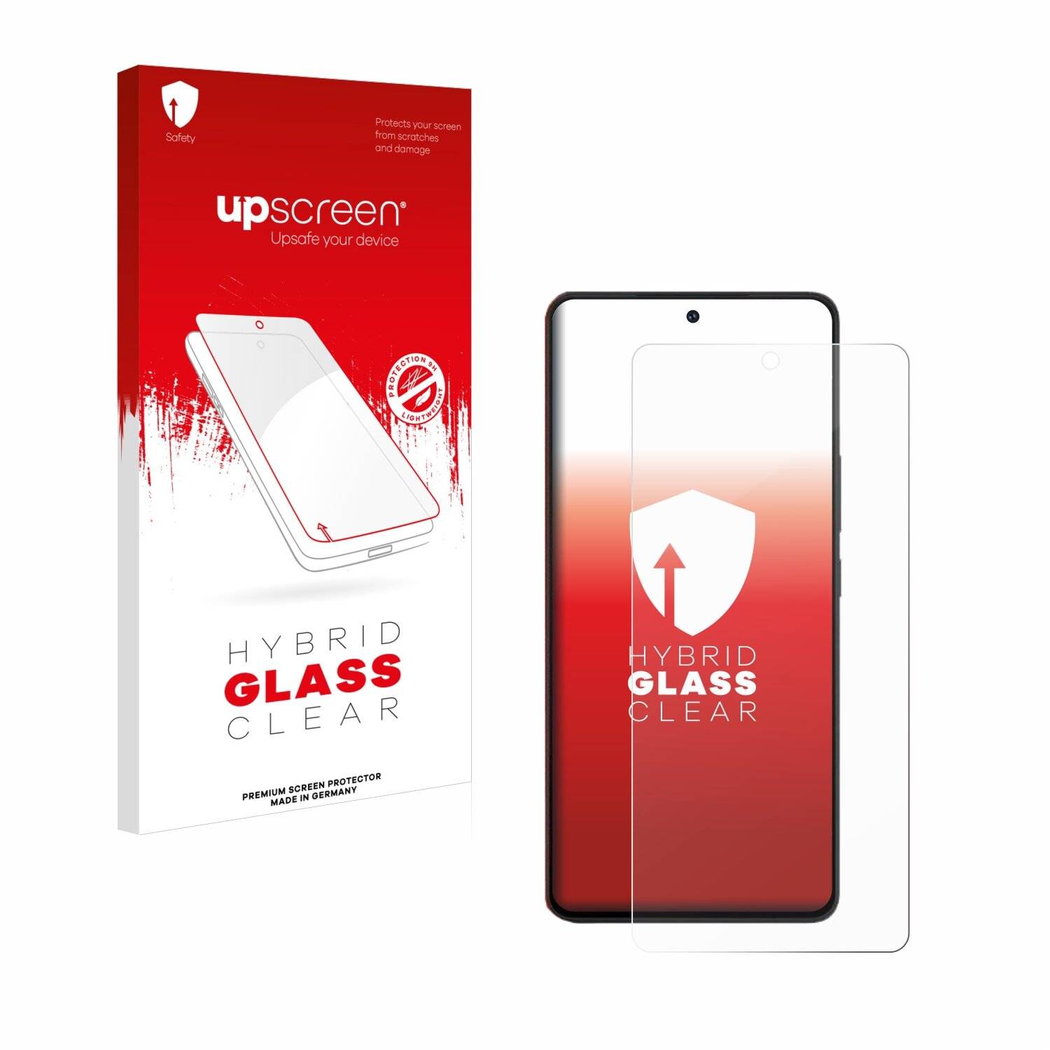 upscreen Hybrid Glass Clear Premium Schutzglas Folie für vivo iQOO Neo
