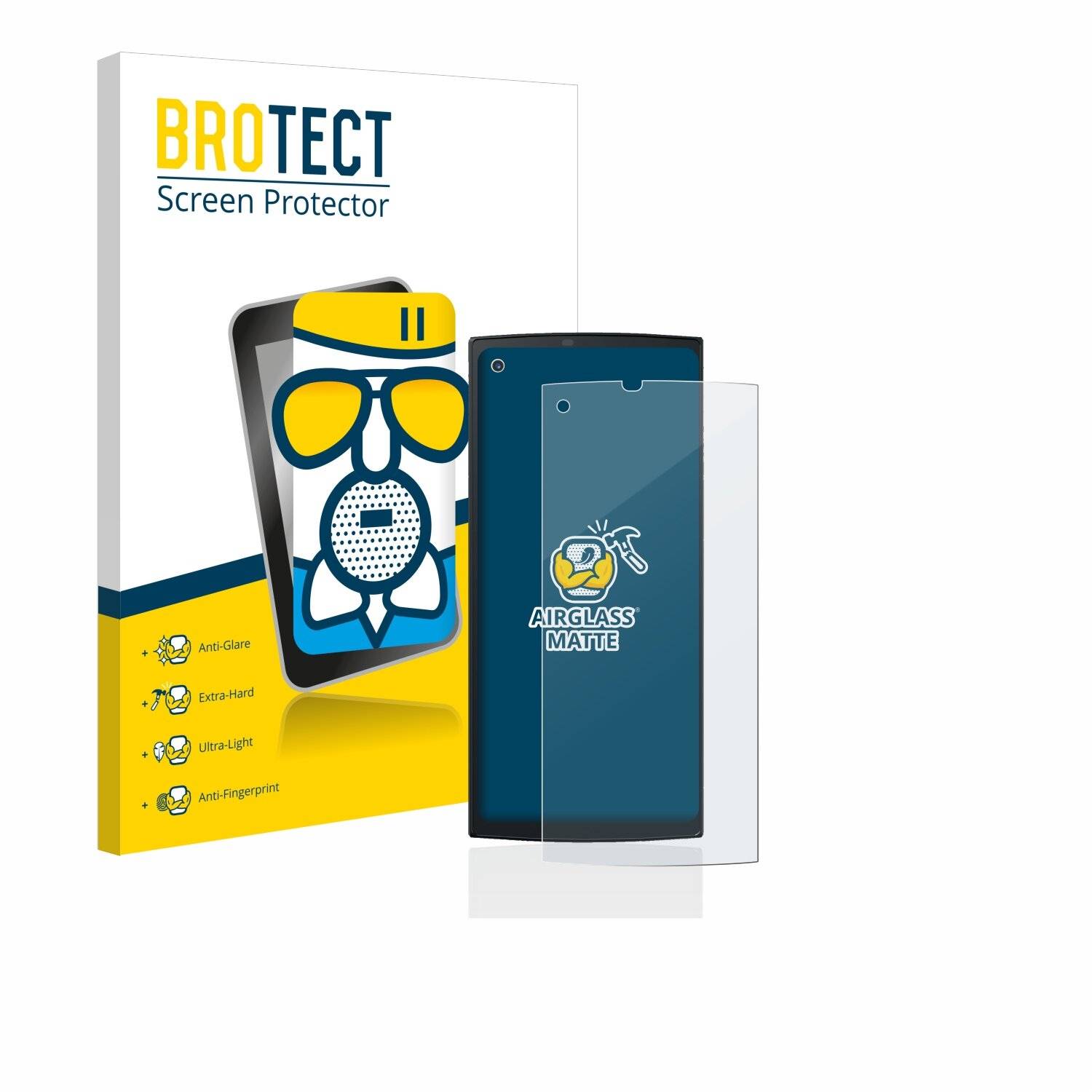 BROTECT AirGlass Matte Schutzglas Folie für enfore Donner