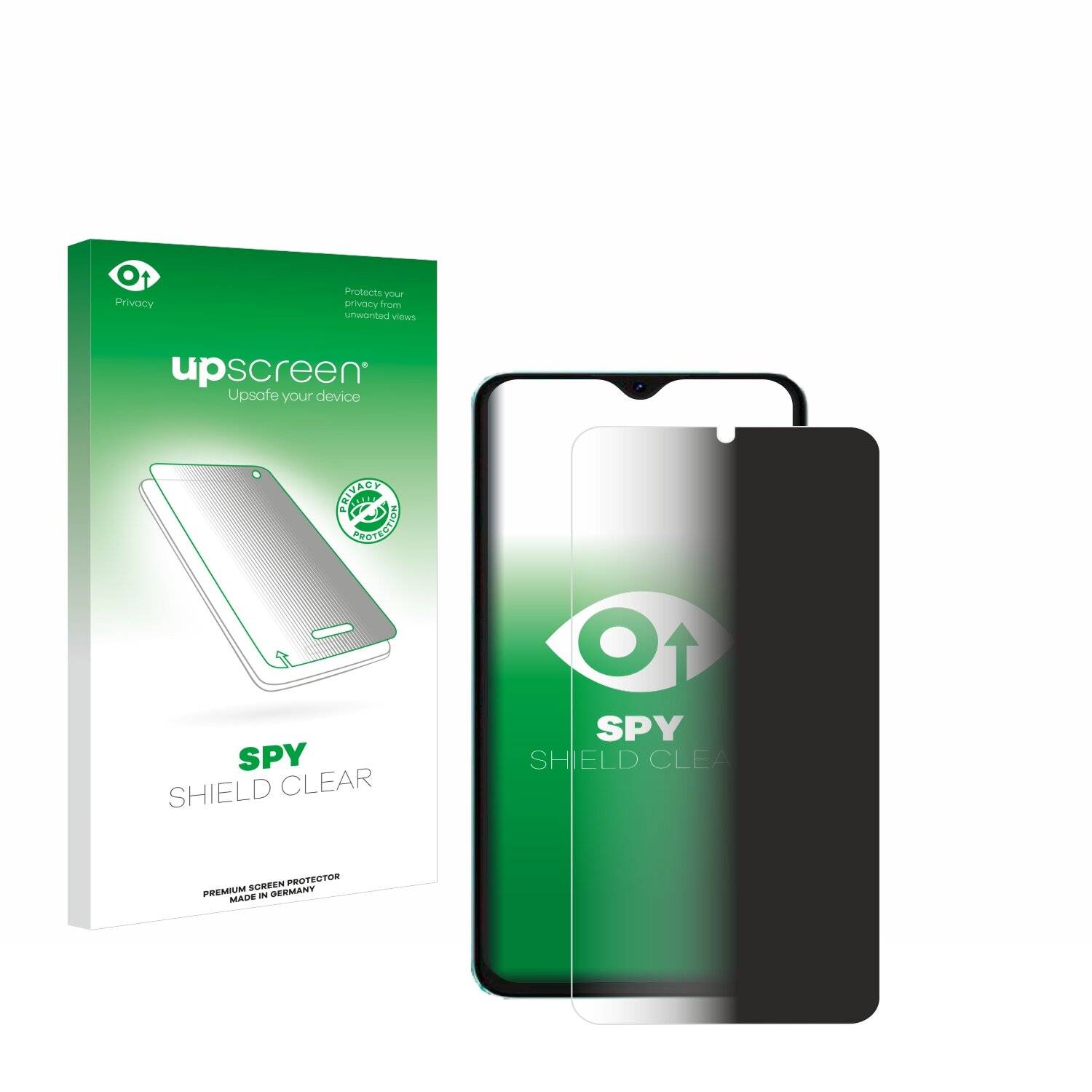 upscreen Spy Shield Clear Premium Blickschutzfolie für Oscal
