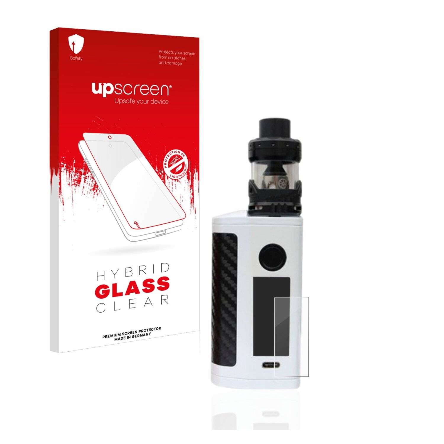 upscreen Hybrid Glass Clear Premium Schutzglas Folie für Asmodus Minkin