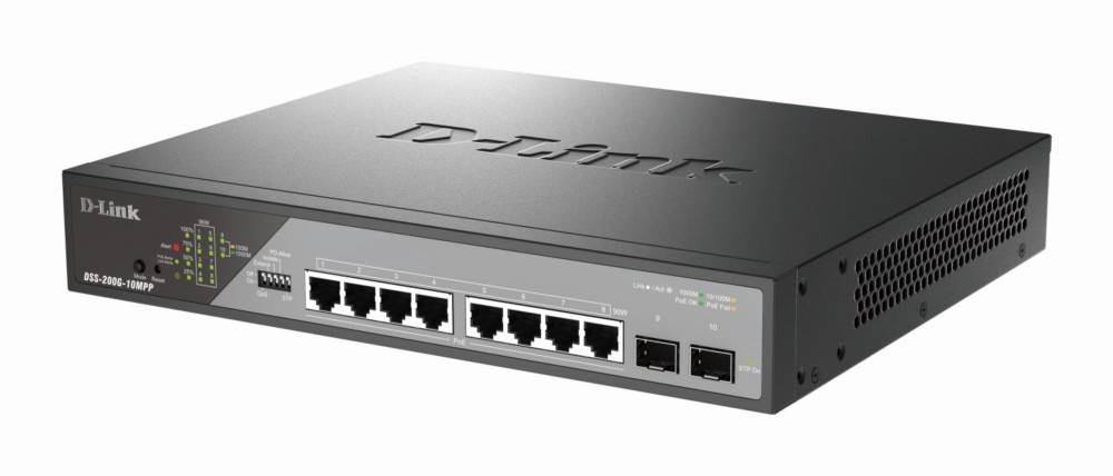 DLink Deutschland 10-Port Gigabit Switch DSS-200G-10MPP/E