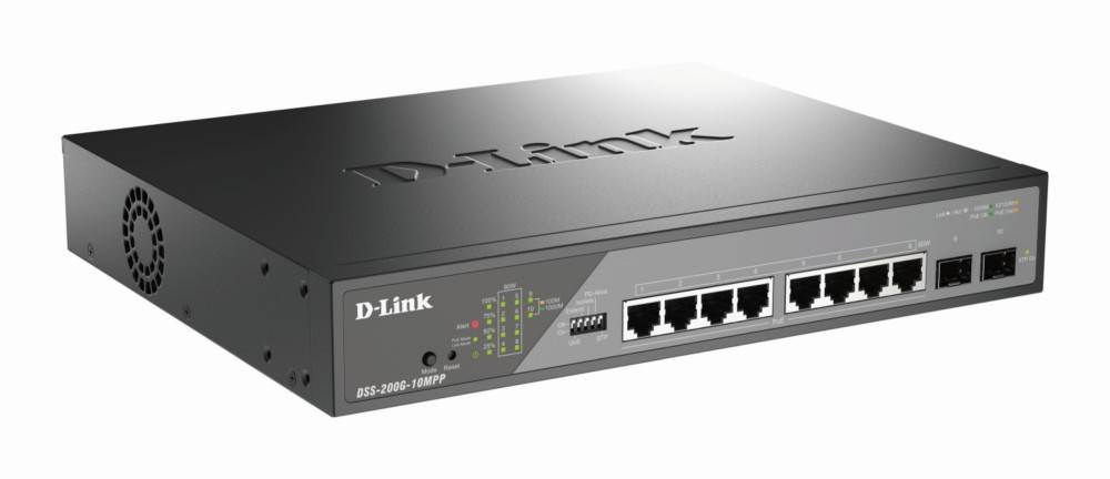 DLink Deutschland 10-Port Gigabit Switch DSS-200G-10MPP/E