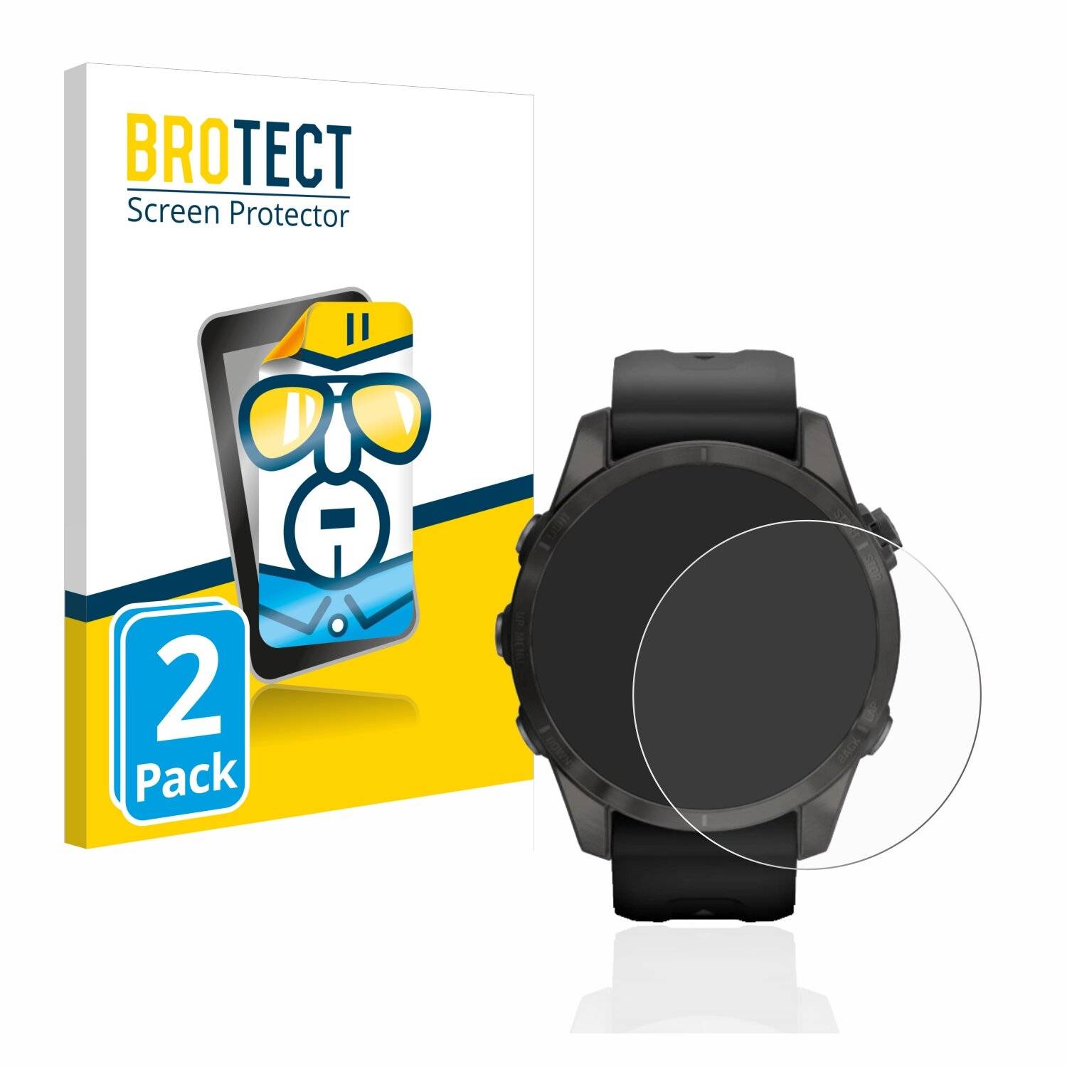 2x BROTECT HD-Clear Displayschutzfolie für Garmin Epix Pro (Gen 2) (42
