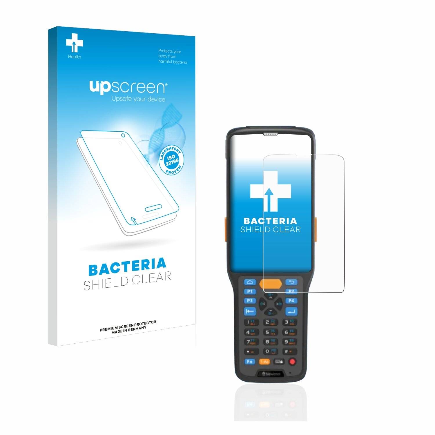 upscreen Bacteria Shield Clear Premium Antibakterielle Displayschutzfolie für Newland N7