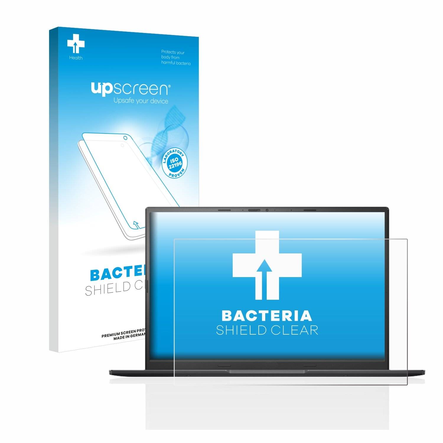 upscreen Bacteria Shield Clear Premium Antibakterielle Displayschutzfolie für Asus Vivobook