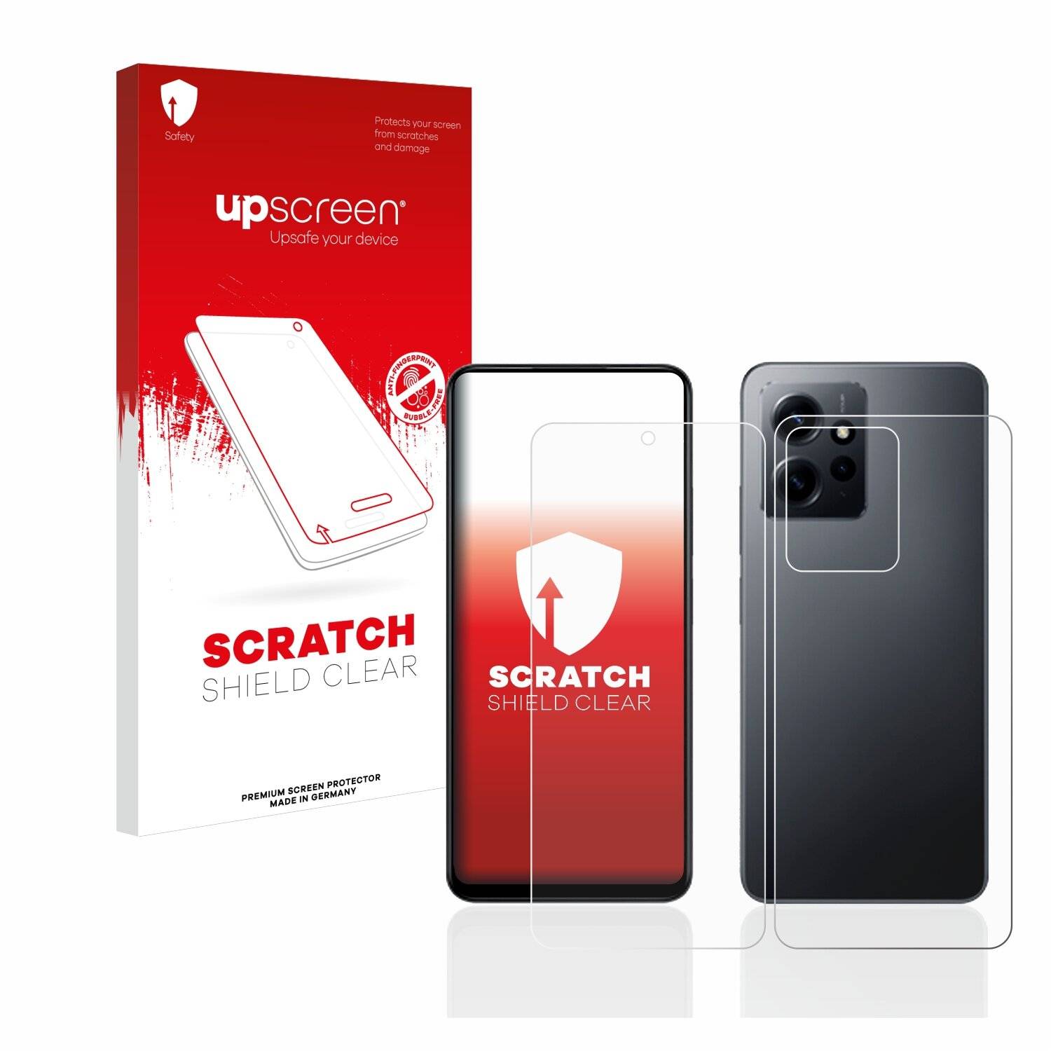 upscreen Scratch Shield Clear Premium Displayschutzfolie für Xiaomi Redmi Note 12 4G