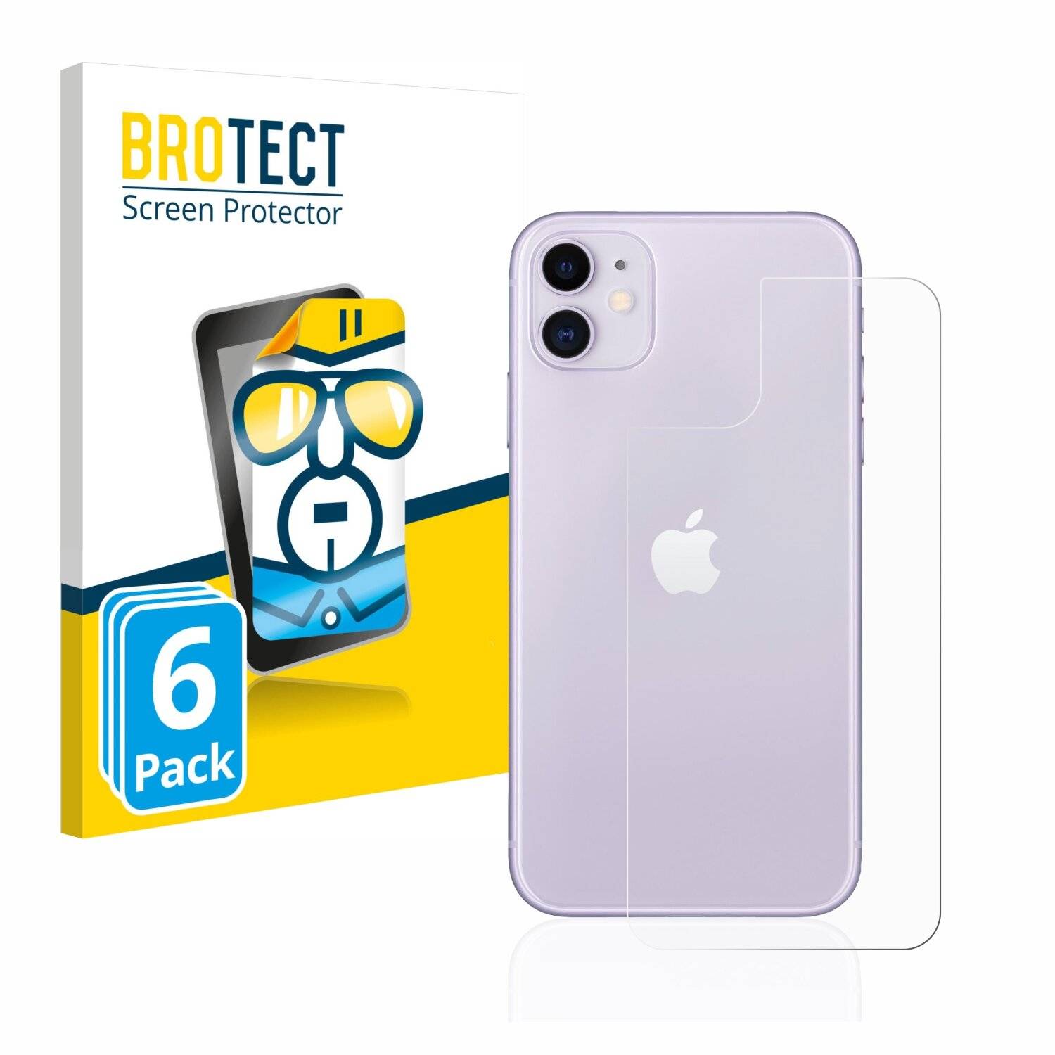 6x BROTECT HD-Clear Displayschutzfolie für Apple iPhone 11