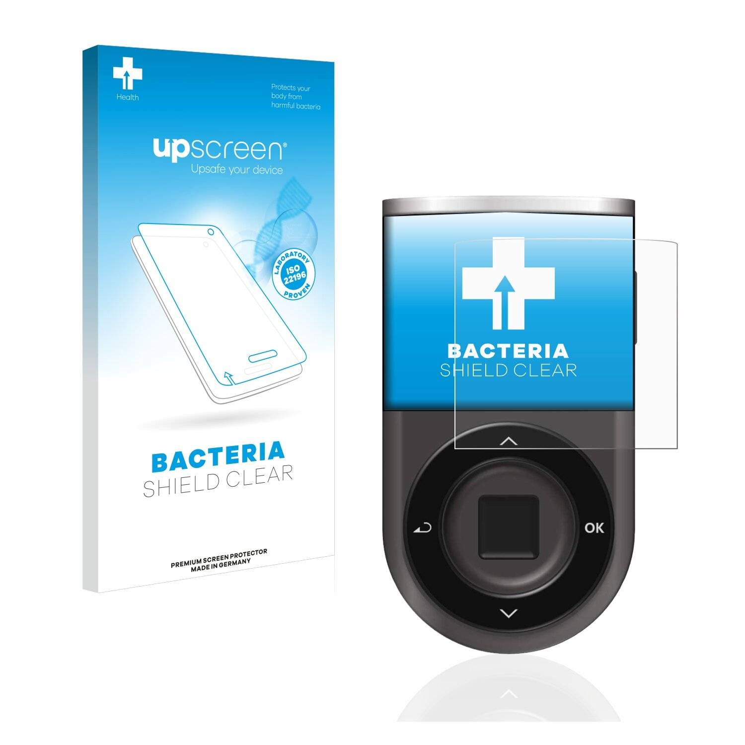 upscreen Bacteria Shield Clear Premium Antibakterielle Displayschutzfolie für DCENT