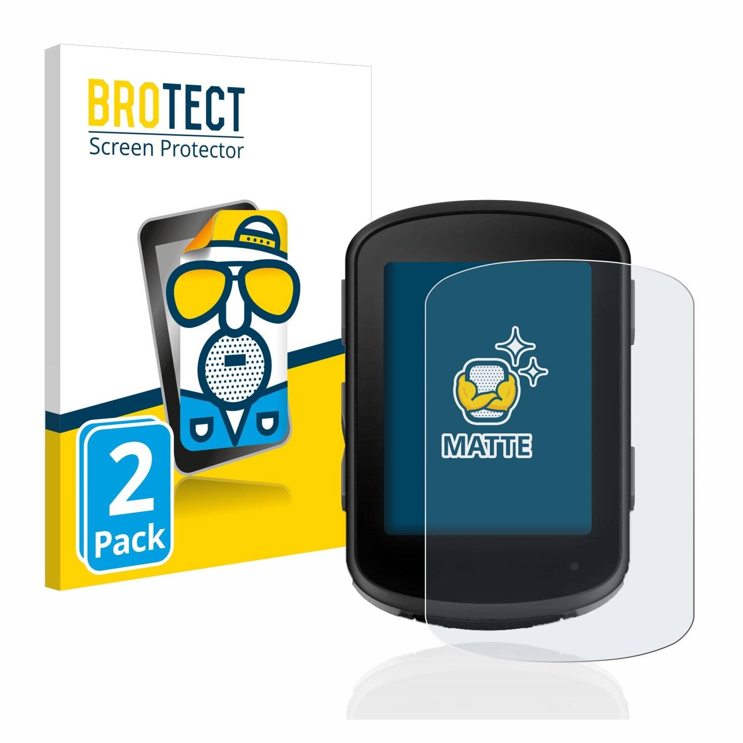 2x BROTECT Matte Displayschutzfolie für Garmin Edge 840 - Entspiegelt,