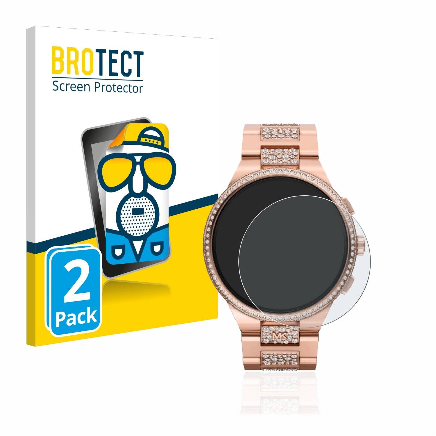 2x BROTECT Matte Displayschutzfolie für Michael Kors Camille Gen 6 MKT5147 - Entspiegelt,