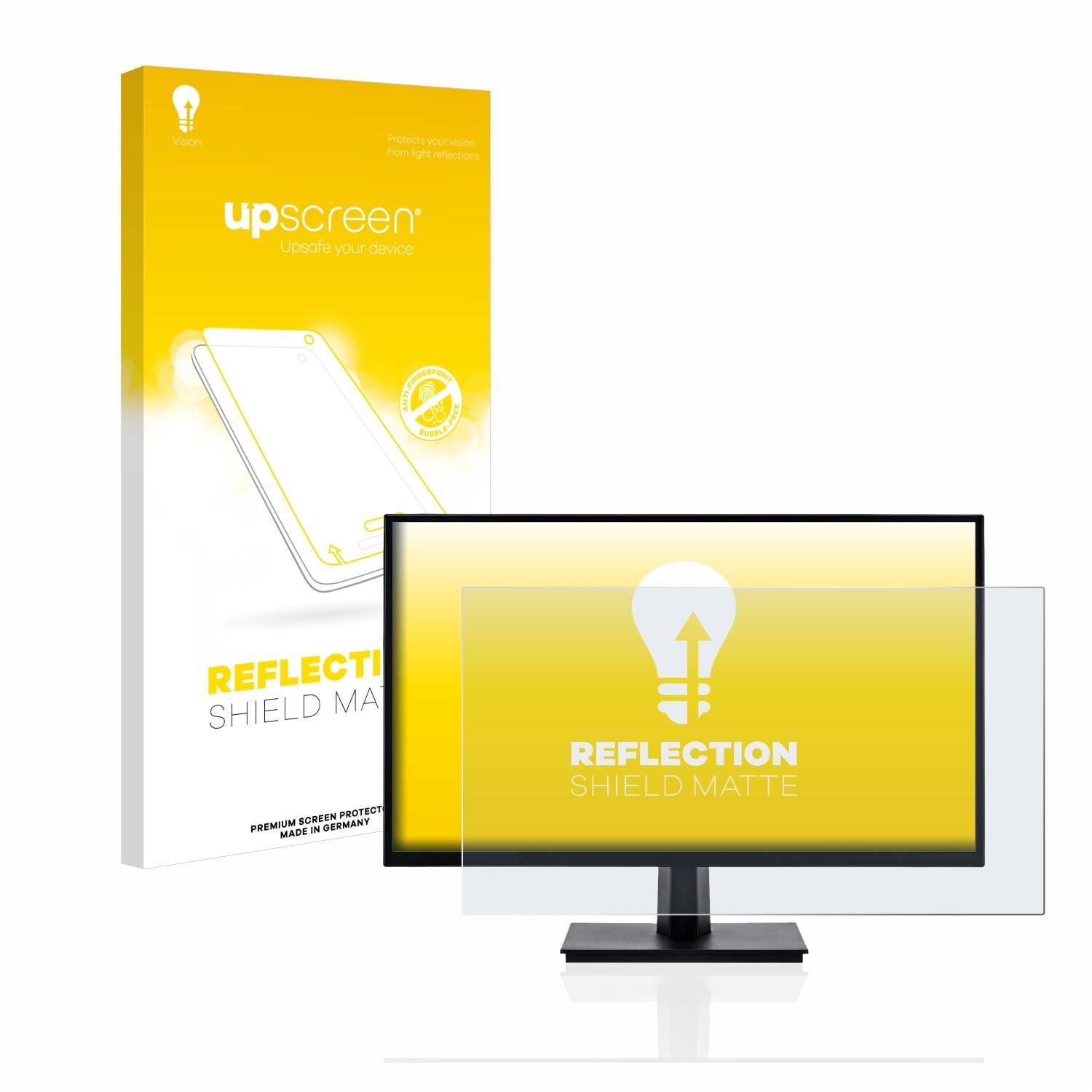 upscreen Reflection Shield Matte Premium Displayschutzfolie für Iiyama ProLite x2474HS