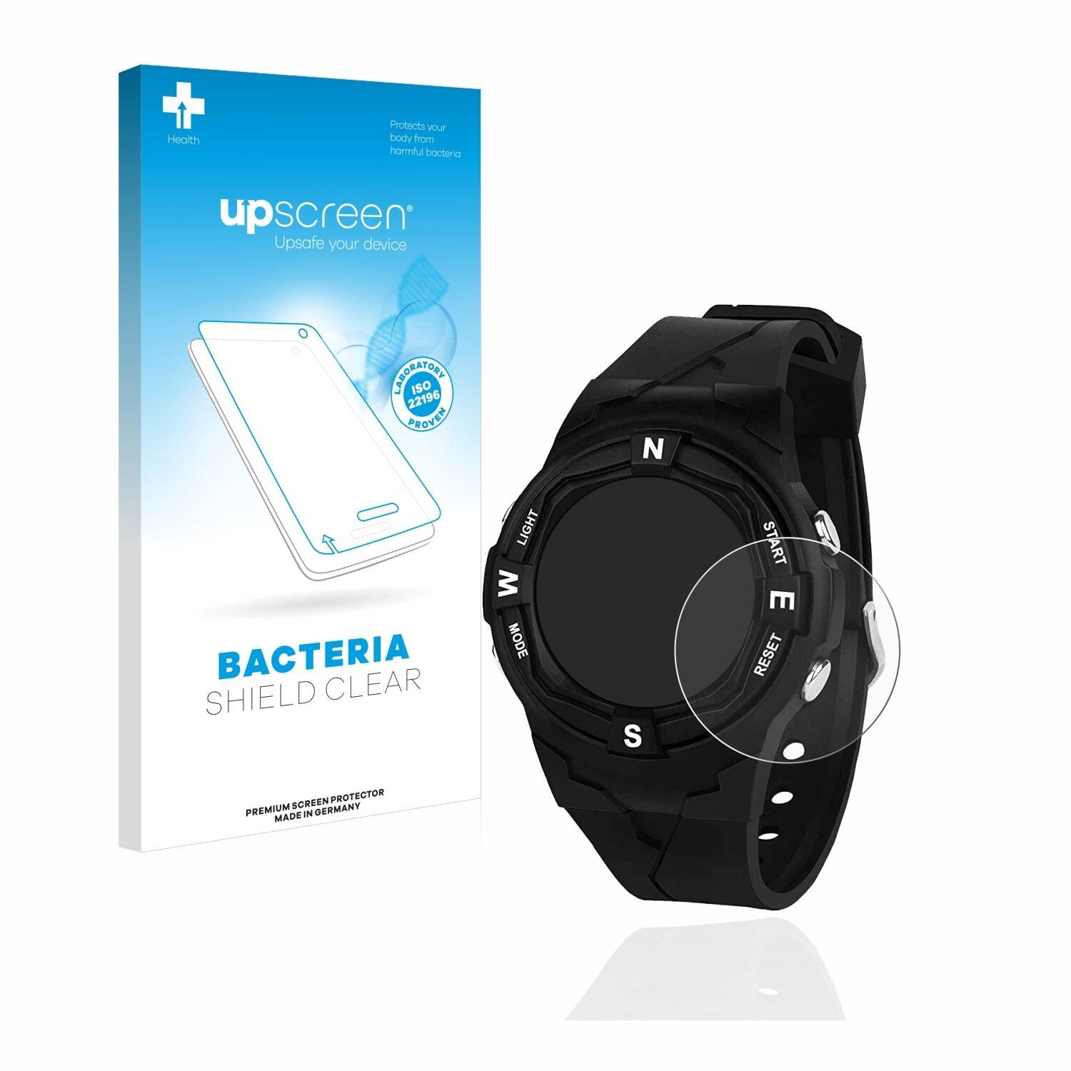 upscreen Bacteria Shield Clear Premium Antibakterielle Displayschutzfolie für Tenock