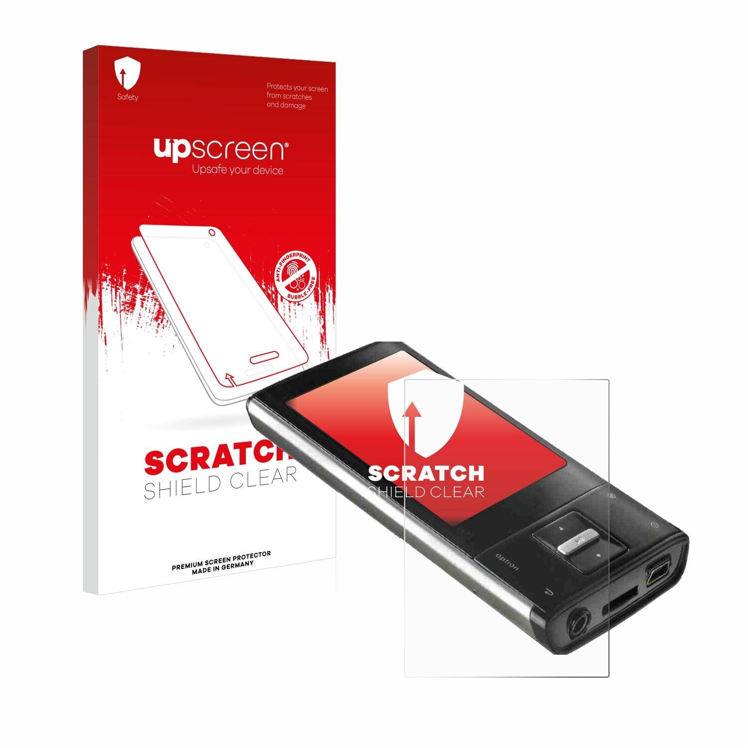 upscreen Scratch Shield Clear Premium Displayschutzfolie für Intenso Video Shooter
