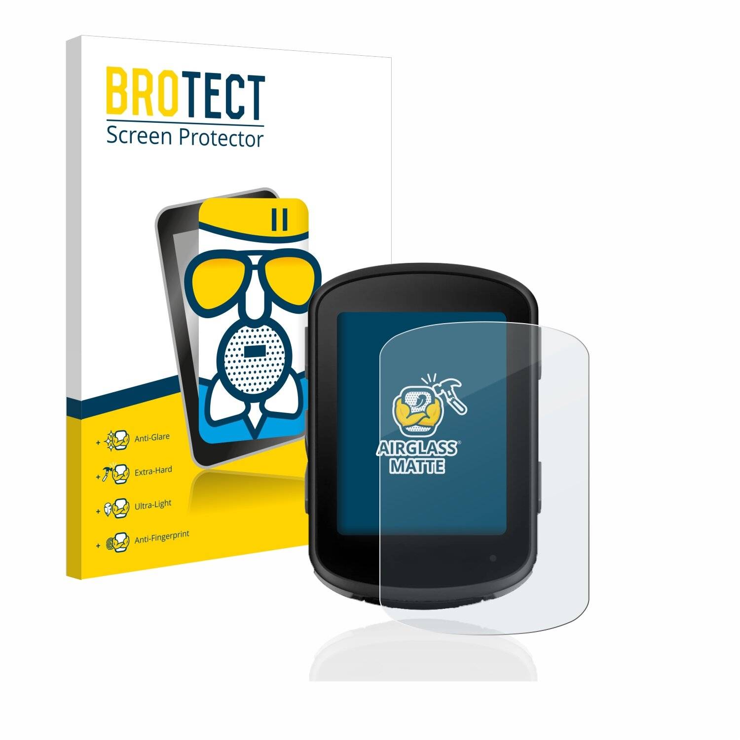 BROTECT AirGlass Matte Schutzglas Folie für Garmin Edge