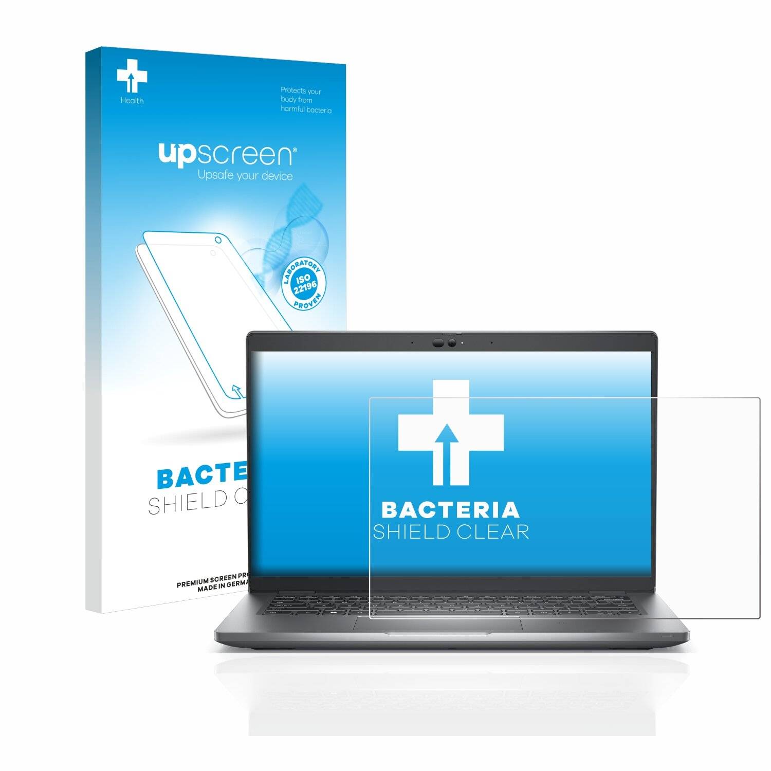 upscreen Bacteria Shield Clear Premium Antibakterielle Displayschutzfolie für Dell Latitude