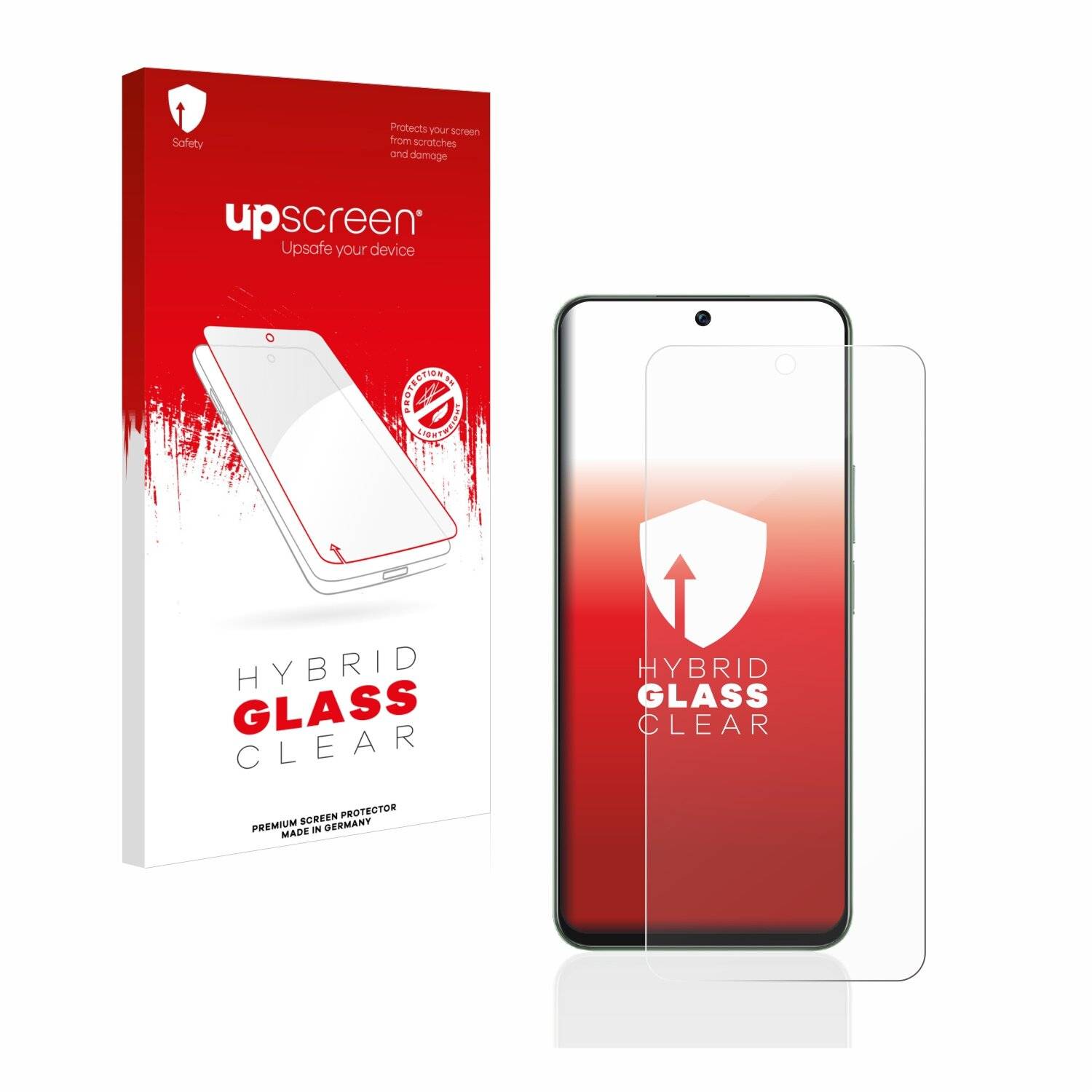 upscreen Hybrid Glass Clear Premium Schutzglas Folie für Honor Play 7T