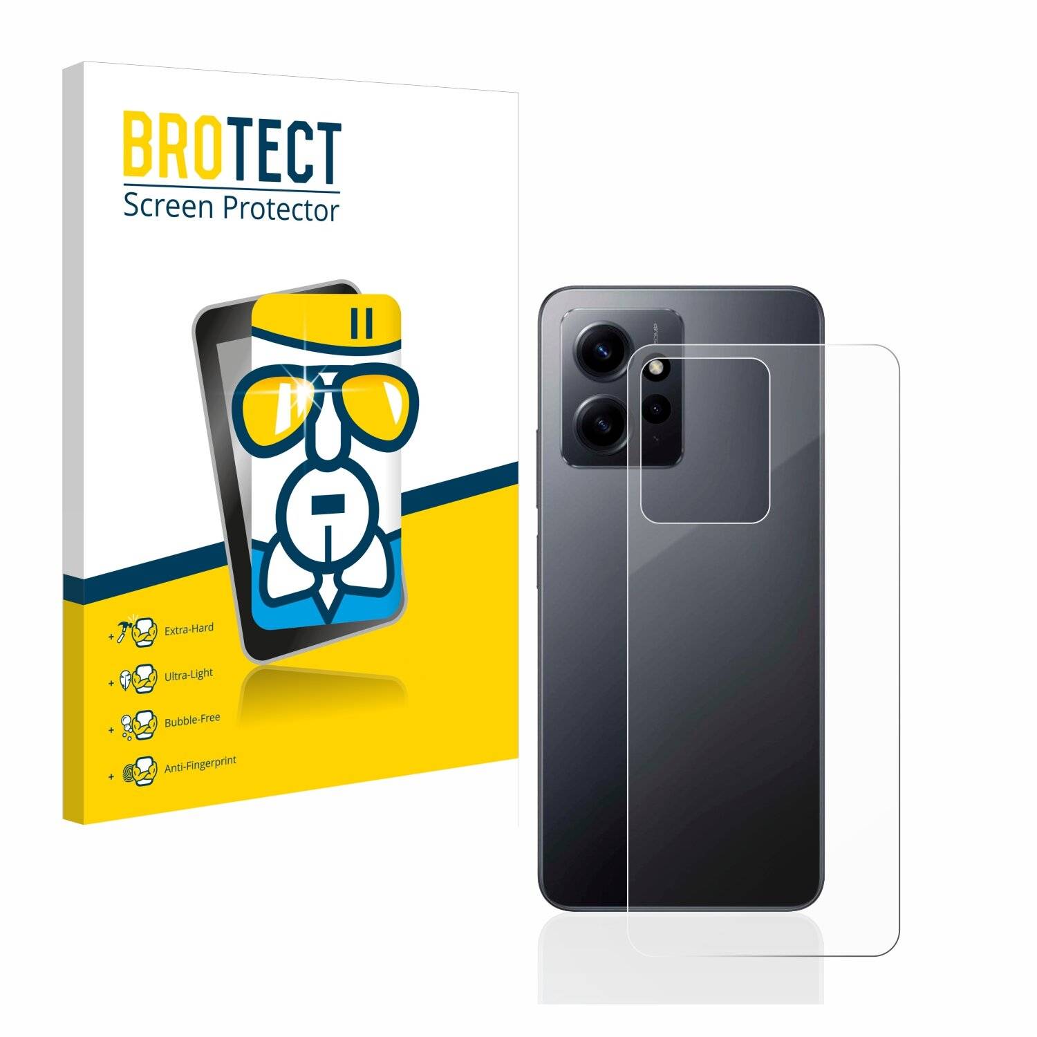 BROTECT AirGlass Schutzglas Folie für Xiaomi Redmi Note 12 4G