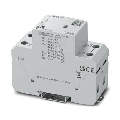 Überspannungsschutzvorrichtung für elektrische Systeme; gekennzeichnet mit Spezifikationen für AC-Spannung und Stoßstrom.