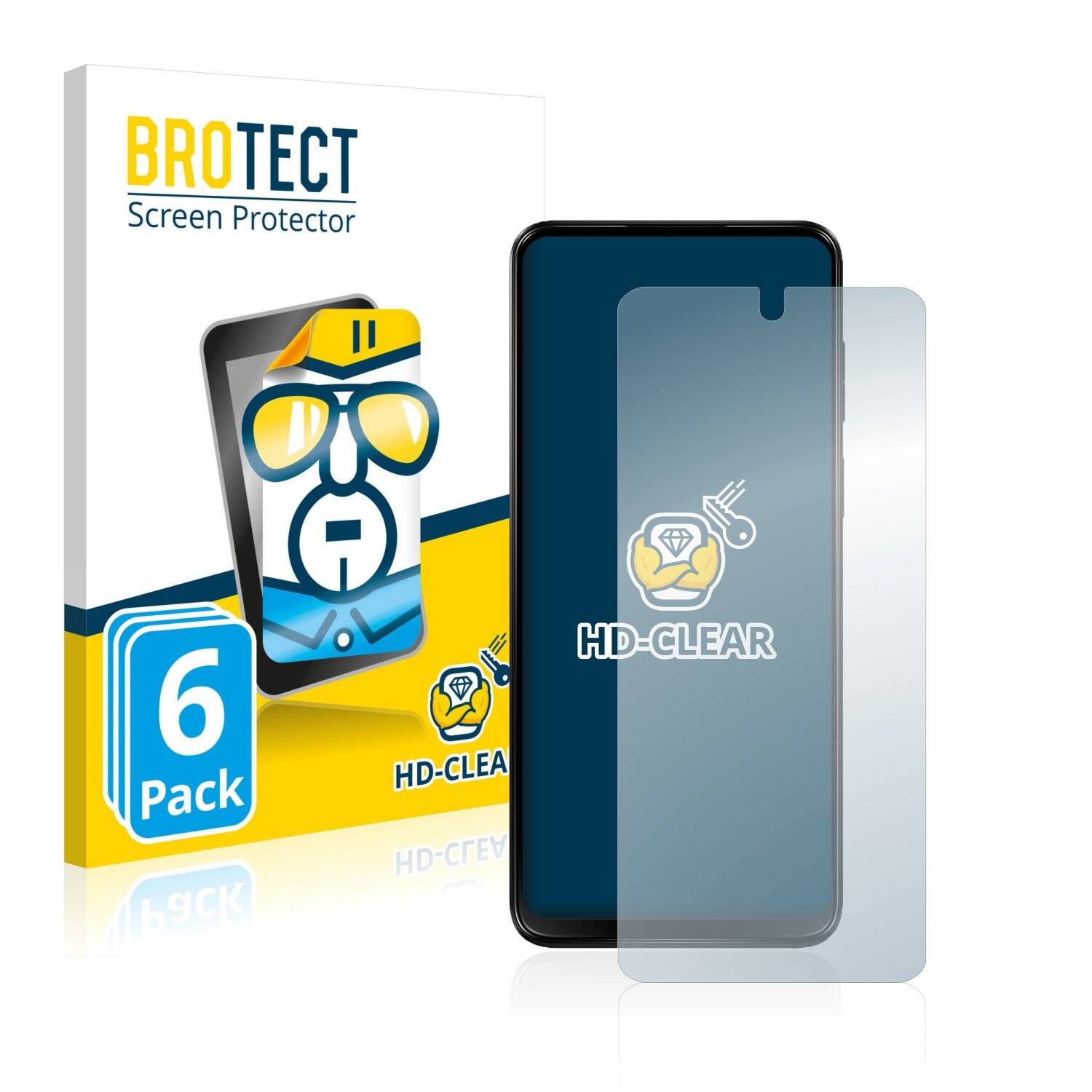 6x BROTECT HD-Clear Displayschutzfolie für Motorola Moto