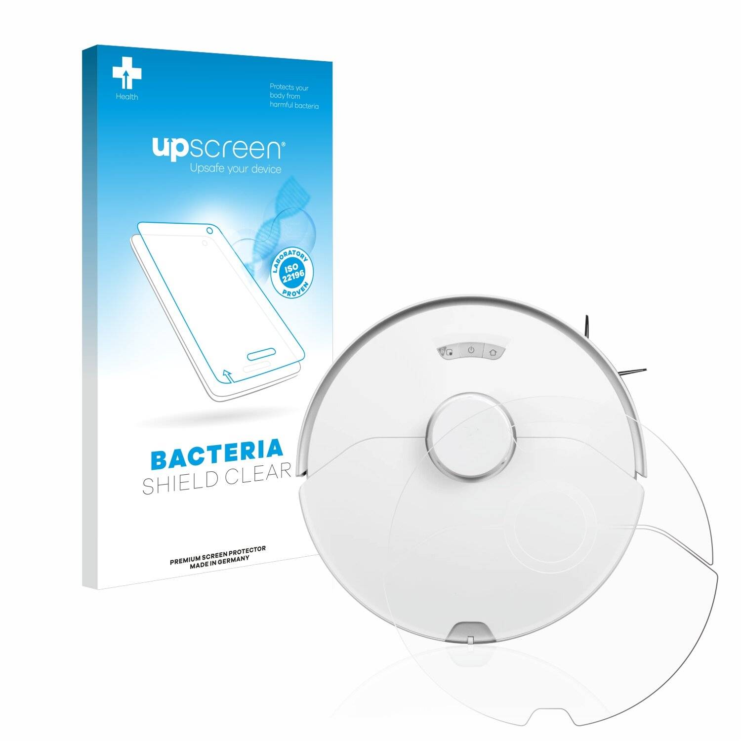 upscreen Bacteria Shield Clear Premium Antibakterielle Displayschutzfolie für Roborock S7
