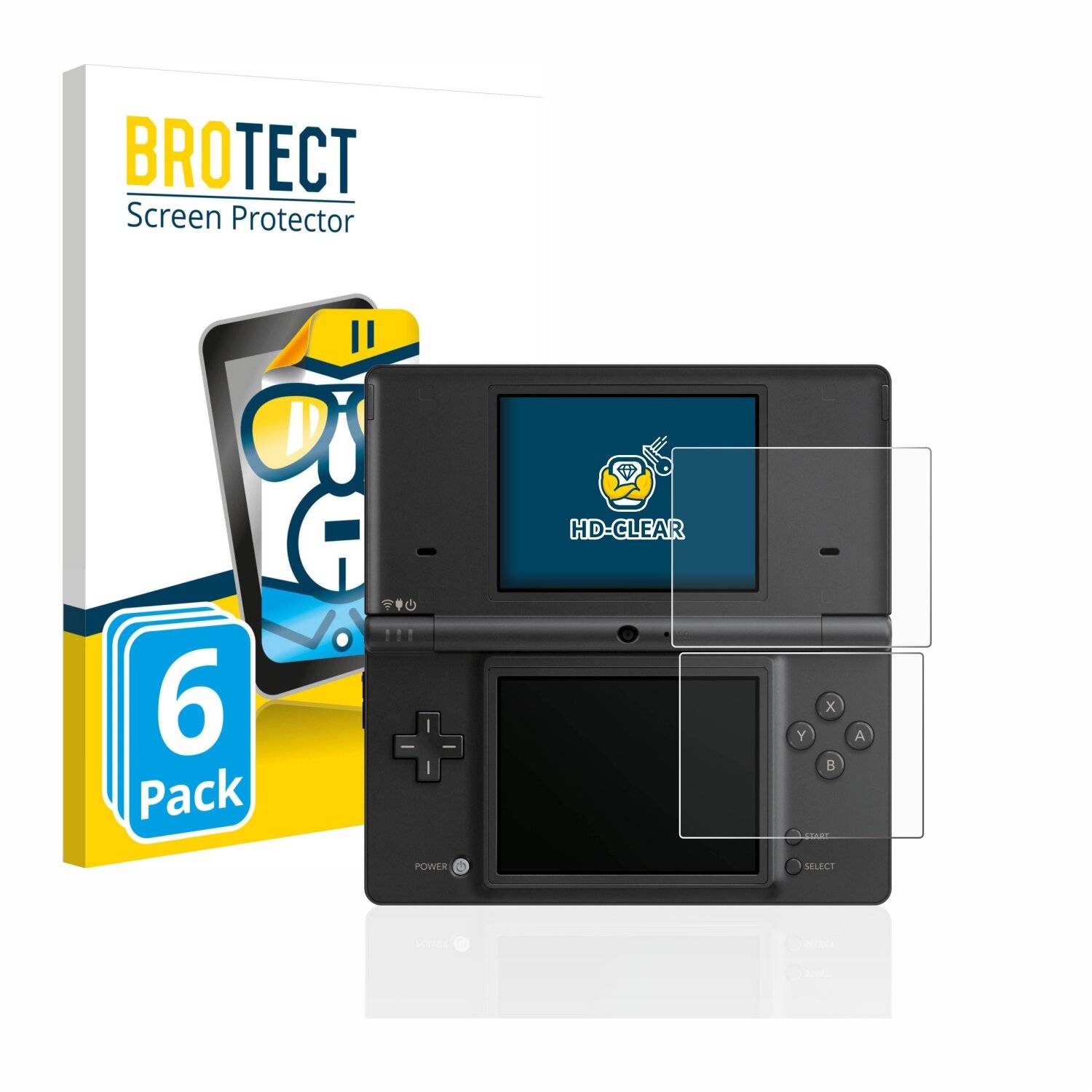 6x BROTECT HD-Clear Displayschutzfolie für Nintendo