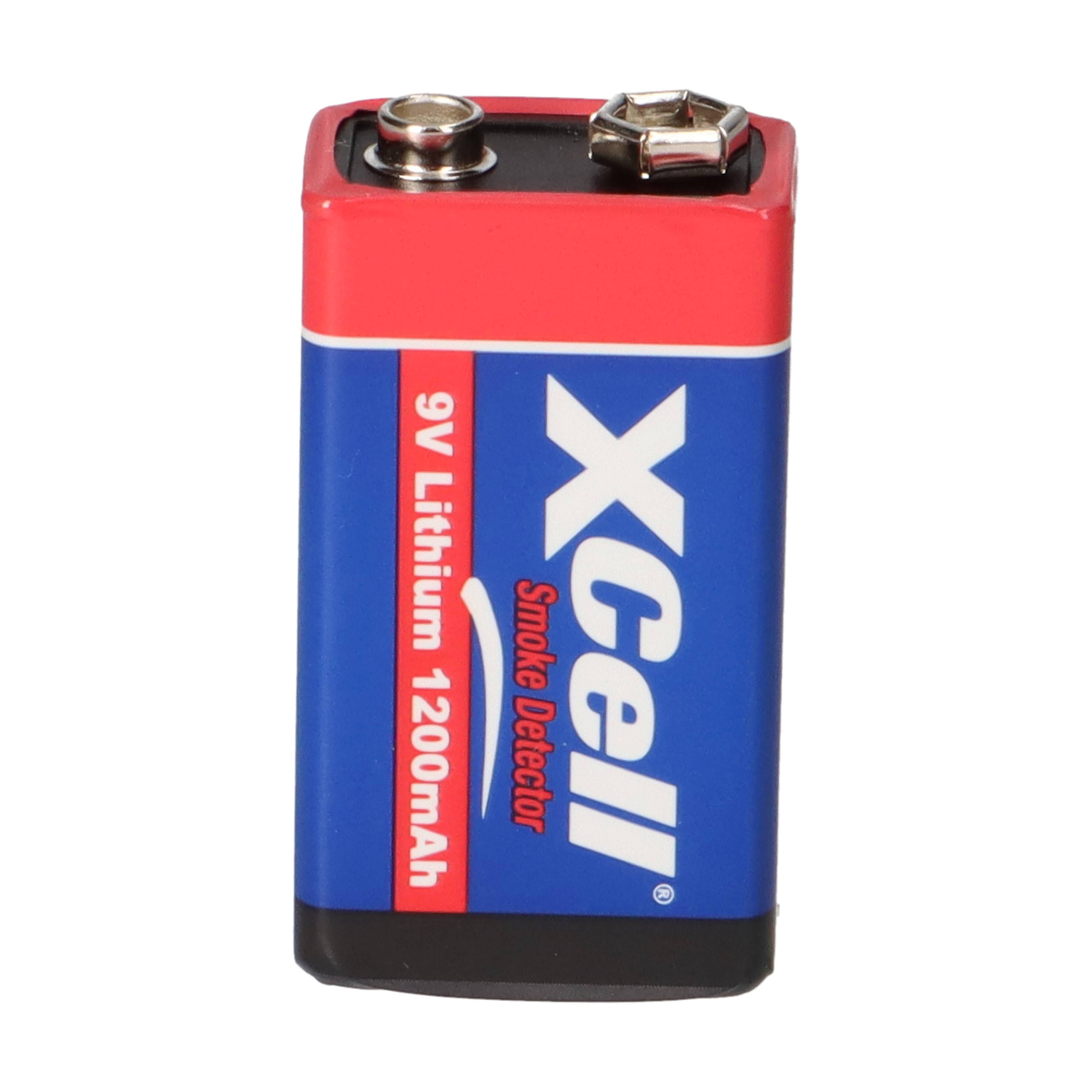 9-V-Lithium-Batterie mit der Bezeichnung „XCell