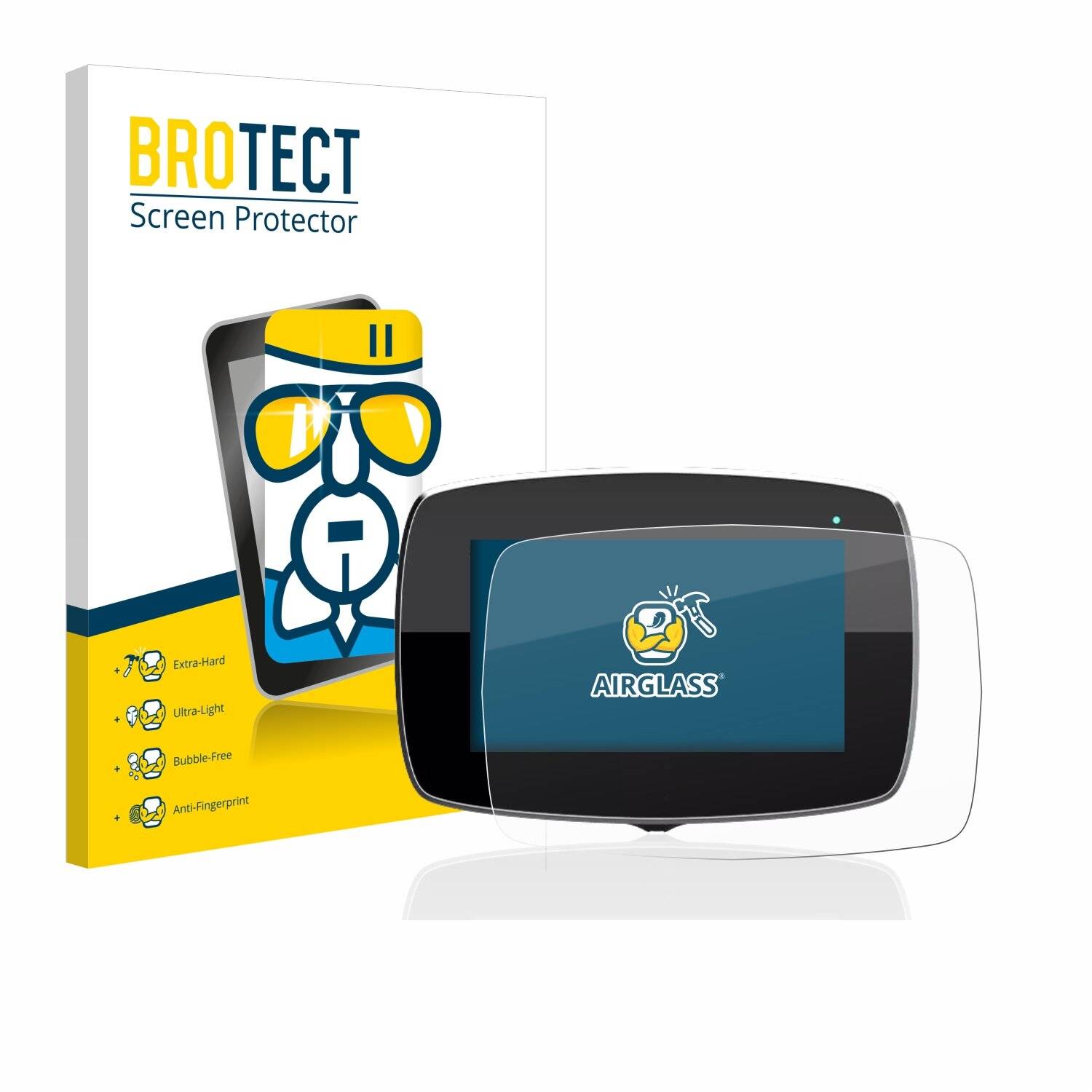 BROTECT AirGlass Schutzglas Folie für Wallbox Commander