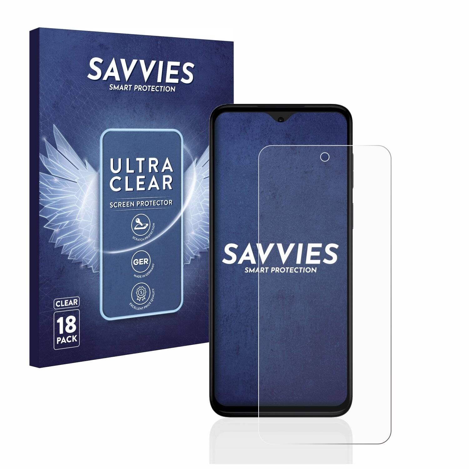 18x Savvies SU75 Displayschutzfolie für Motorola Moto G Stylus