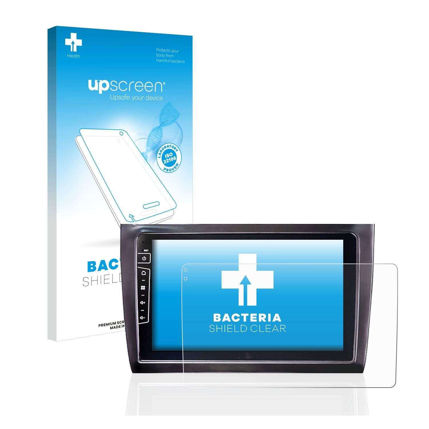 upscreen Bacteria Shield Clear Premium Antibakterielle Displayschutzfolie für Dynavin